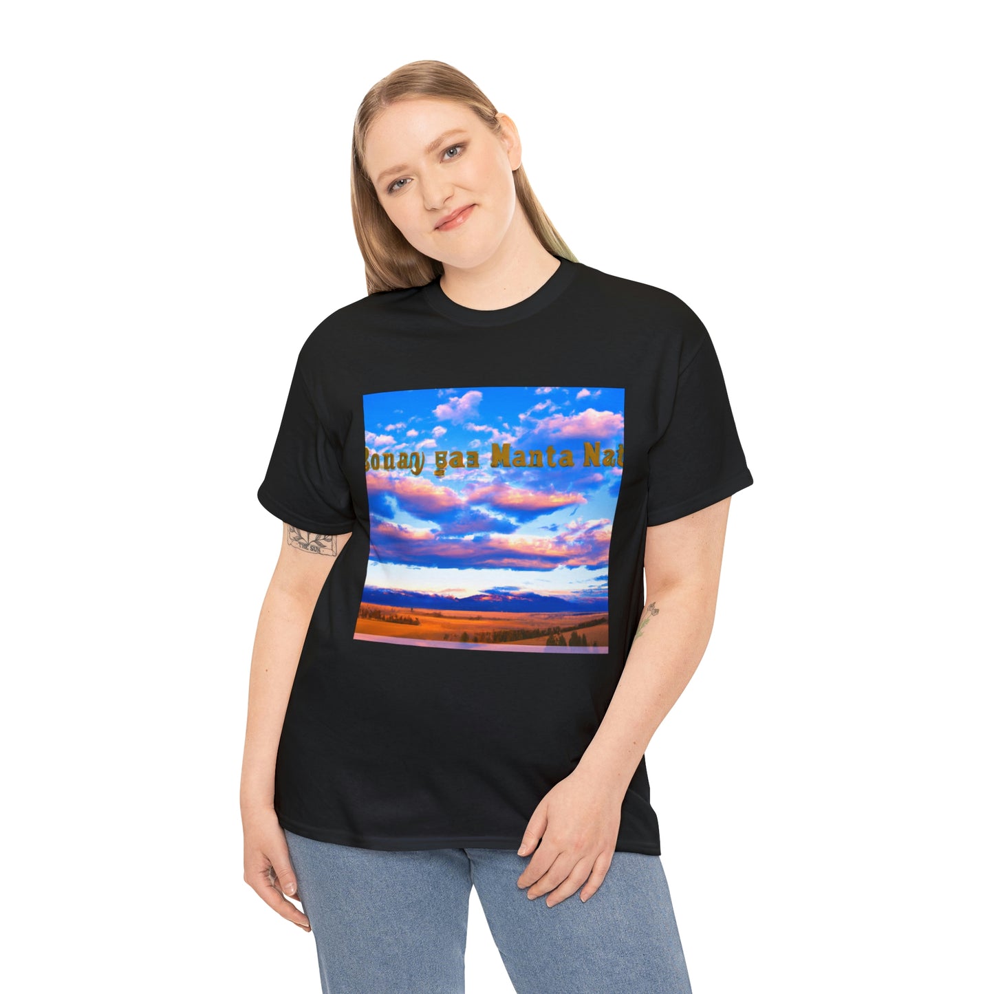 Big Sky Country is a nickname for the U.S. state of Montana, derived from the region's expansive views of the sky. The nickname is a reference to its dramatic mountain scenery, wide-open spaces, and some of the country - T-shirt