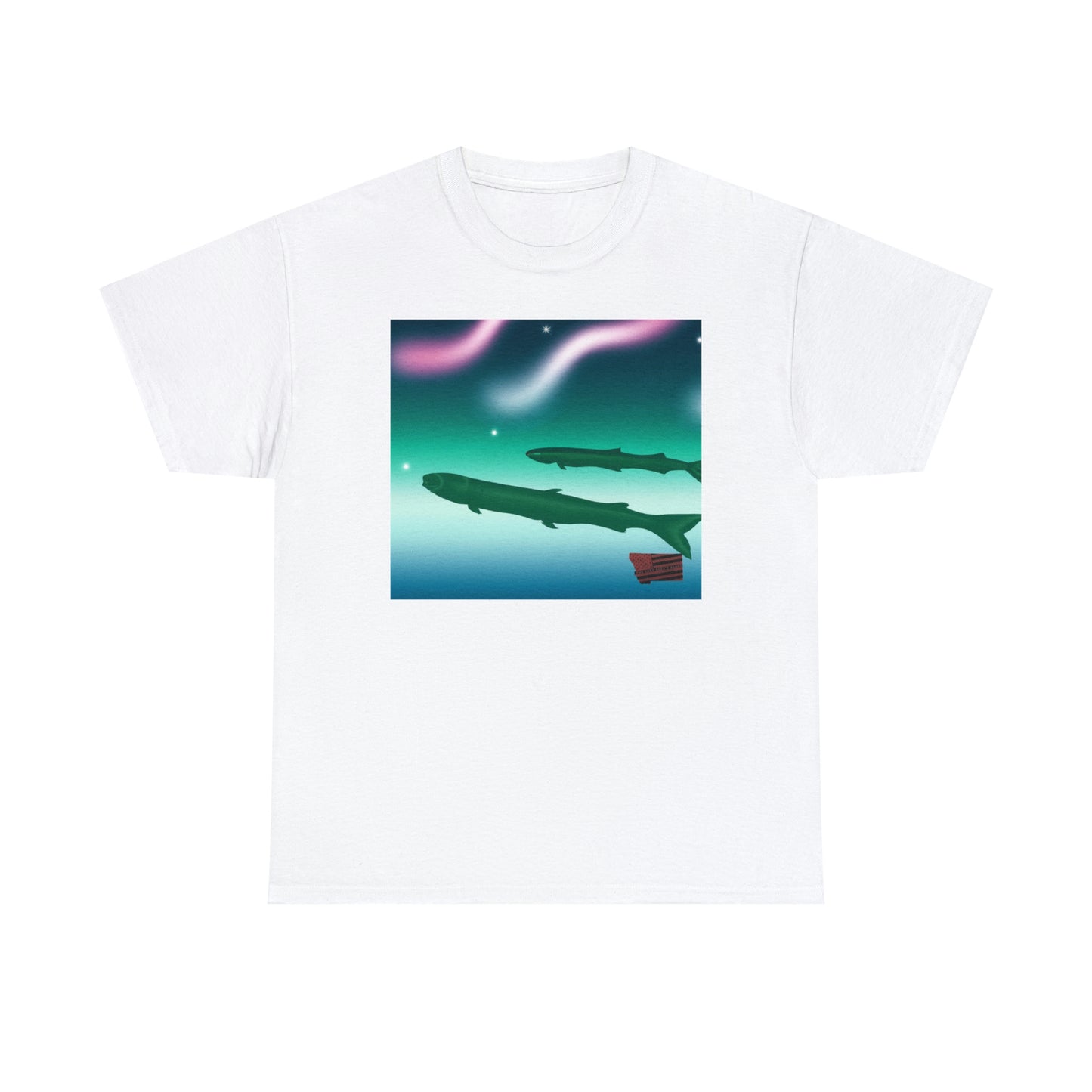 Tropical Saltwater Chiquita Fish. This breed of fish is small and brightly colored, with stripes of neon orange, blue, and yellow. They prefer warm, salty waters and will eat both plant and small shrimp-like creatures - Tshirt