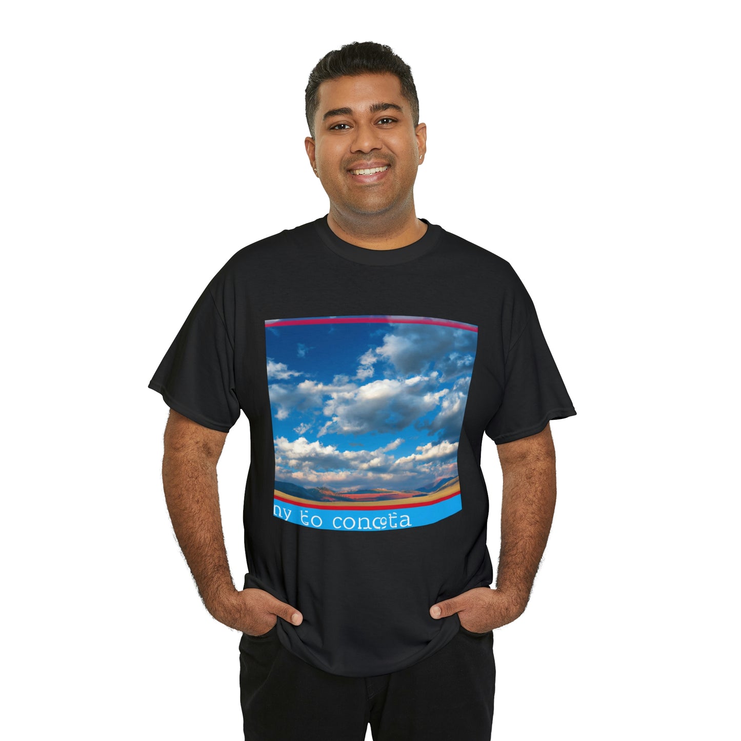 The term "Big Sky Country" is used to refer to the terrain and landscape of the states of Montana, Wyoming, Idaho, and parts of Colorado, Utah, South Dakota, and North Dakota in the American West. This area is known - T-shirt