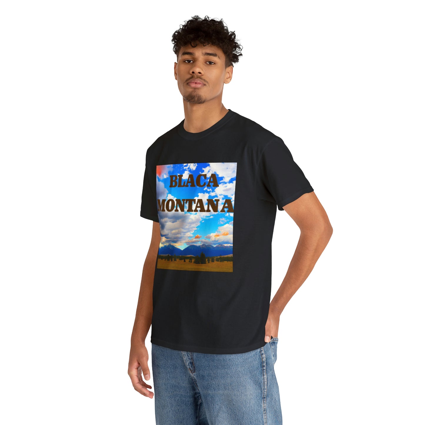 "

The phrase "Big Sky Country" is used to refer to the Northwestern part of the United States, usually Montana and Wyoming. It is primarily used to describe the region's expansive sky views and stunning landscapes. - T-shirt