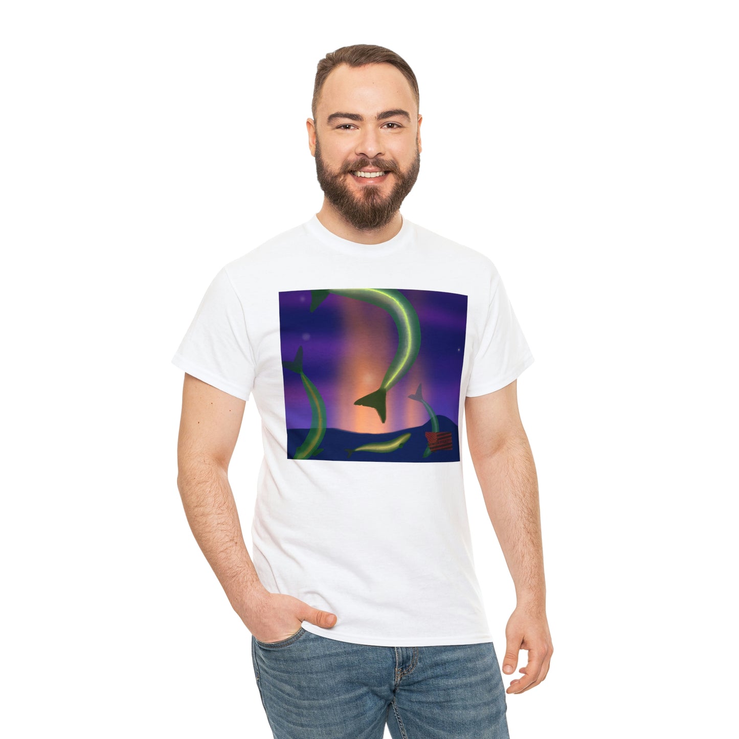 Flaxy Fish - An exotic, colorful mix of Xiphophorus helleri and Aphyolebias guaraniticus that create a unique species of fish with a beautiful, distinct iridescent scale pattern. - Tshirt