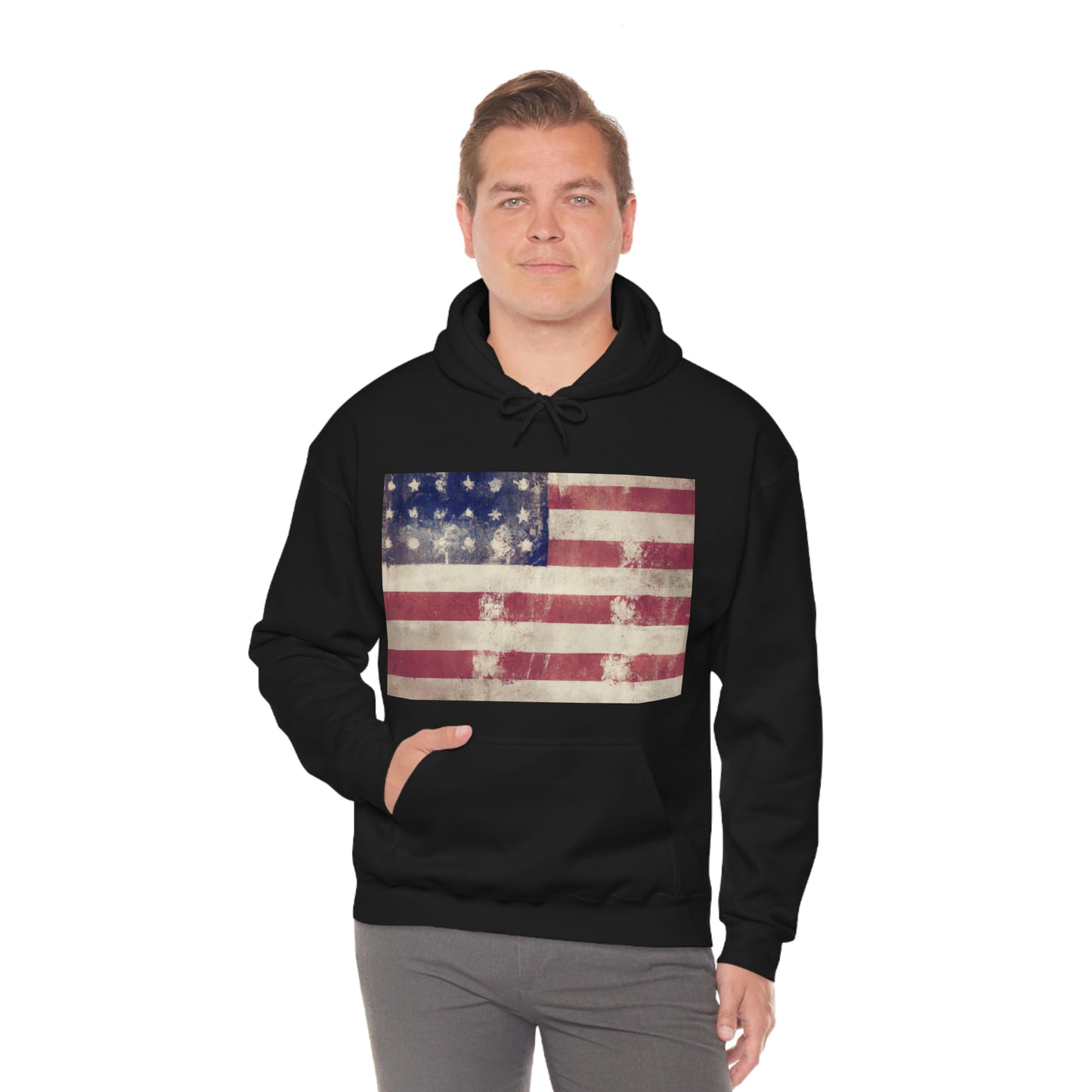 "The American flag symbolizes our identity as a free and diverse nation of people united together under one flag." - Barack Obama - Hoodie