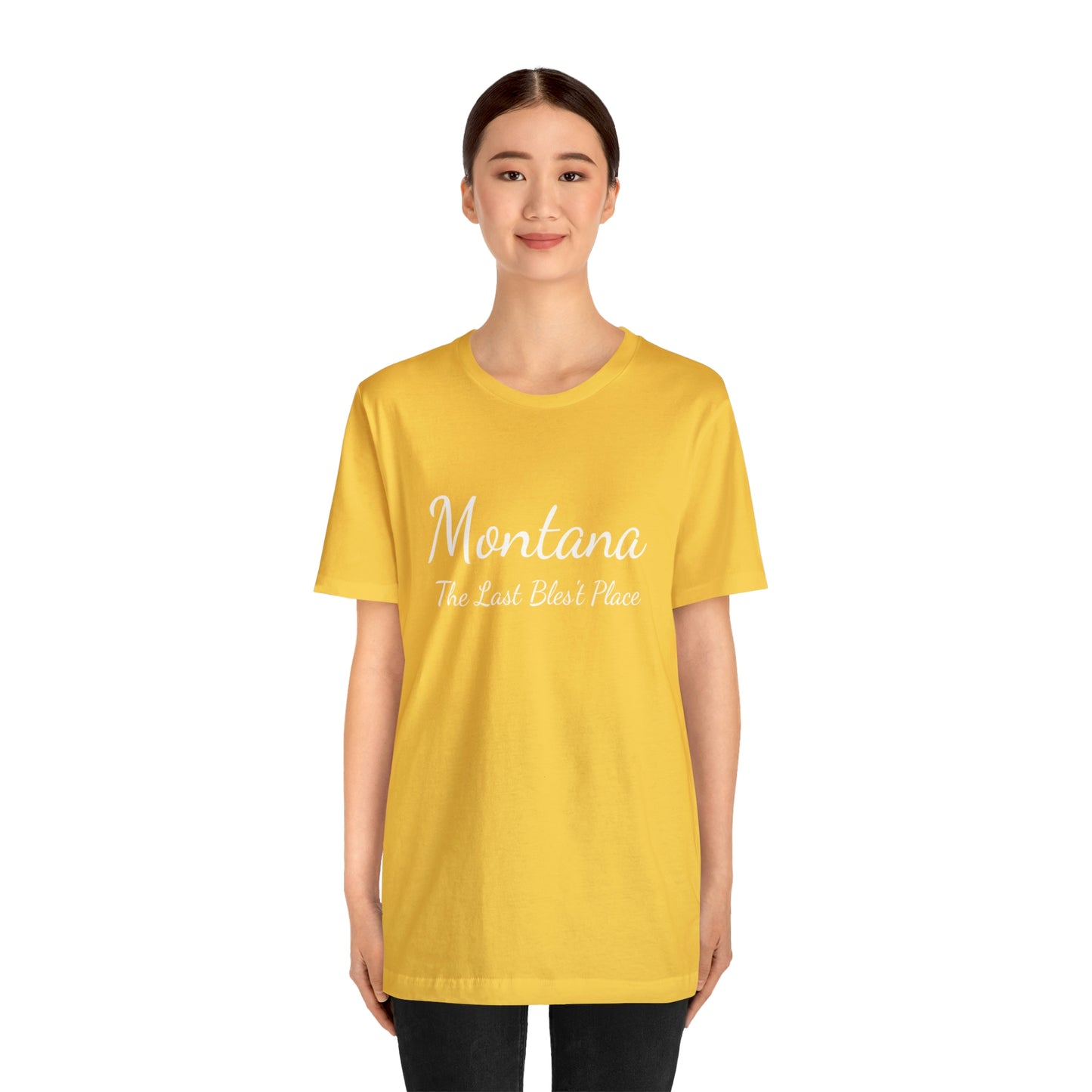 "Montana The Last Bles't Place" Black Ops Unisex Jersey Short Sleeve Tee