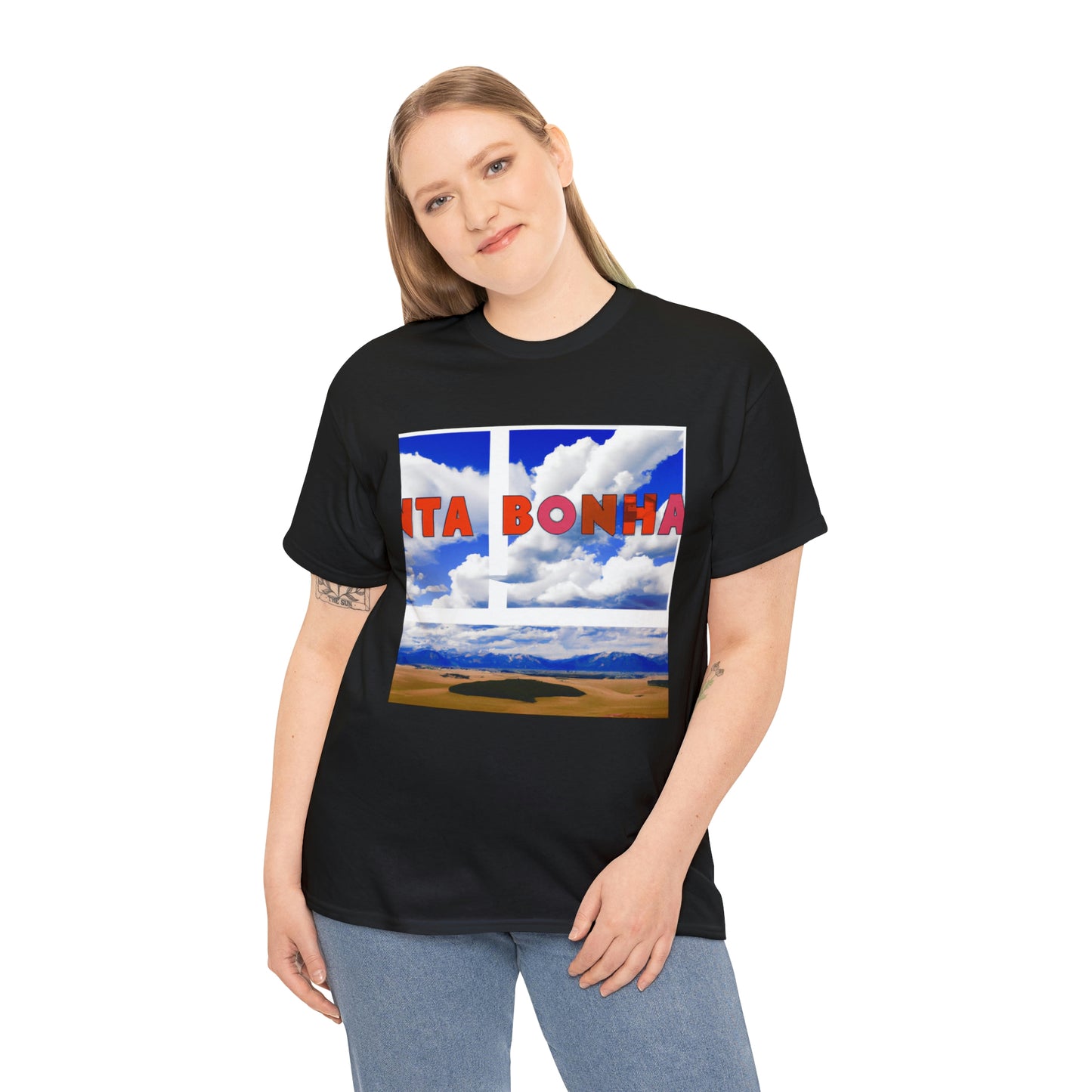 Big Sky Country is a phrase often used to refer to the mountainous parts of the U.S. states of Montana, Idaho, Wyoming, and Colorado. It can also refer to the areas in and around Yellowstone and Glacier National Parks. The - T-shirt