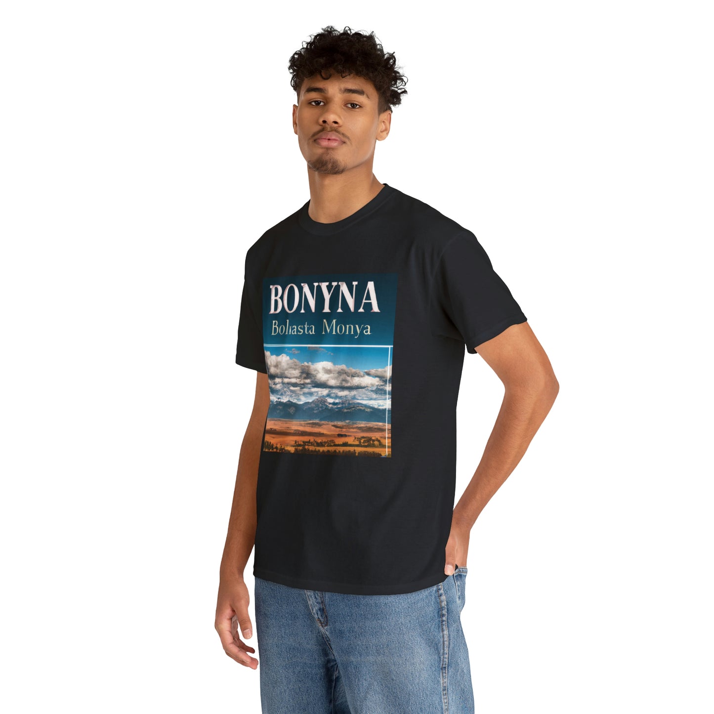 Big Sky Country is a term used to refer to the western region of the United States, mainly Montana, Idaho, and Wyoming. The term was coined by Montana writer A.B. Guthrie in his 1950 novel The Big Sky - T-shirt