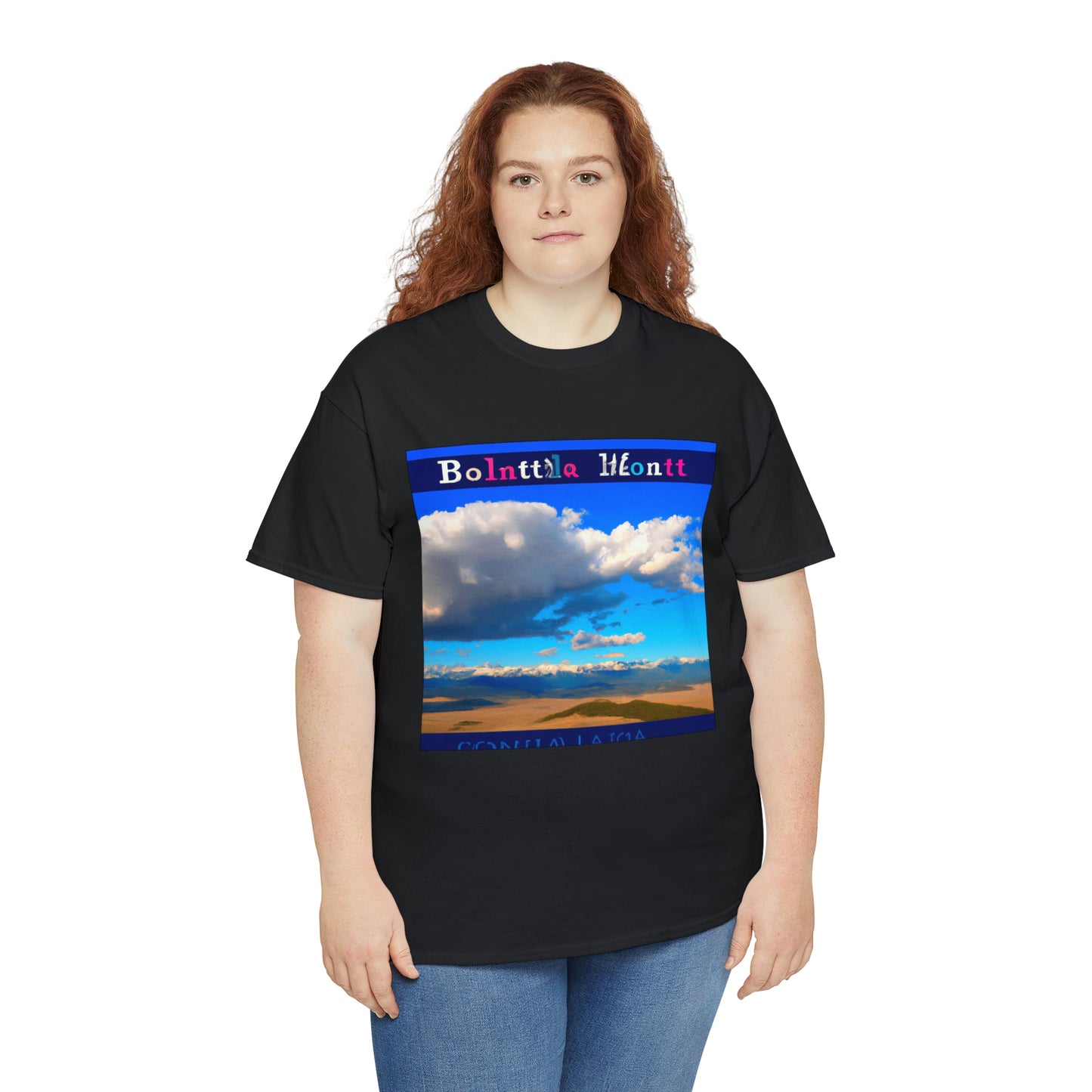 Big Sky Country is the nickname for the U.S. state of Montana. The moniker highlights the area’s wide open plains and vast mountain ranges, as well as its endless blue skies and unspoiled landscapes. Big Sky - T-shirt