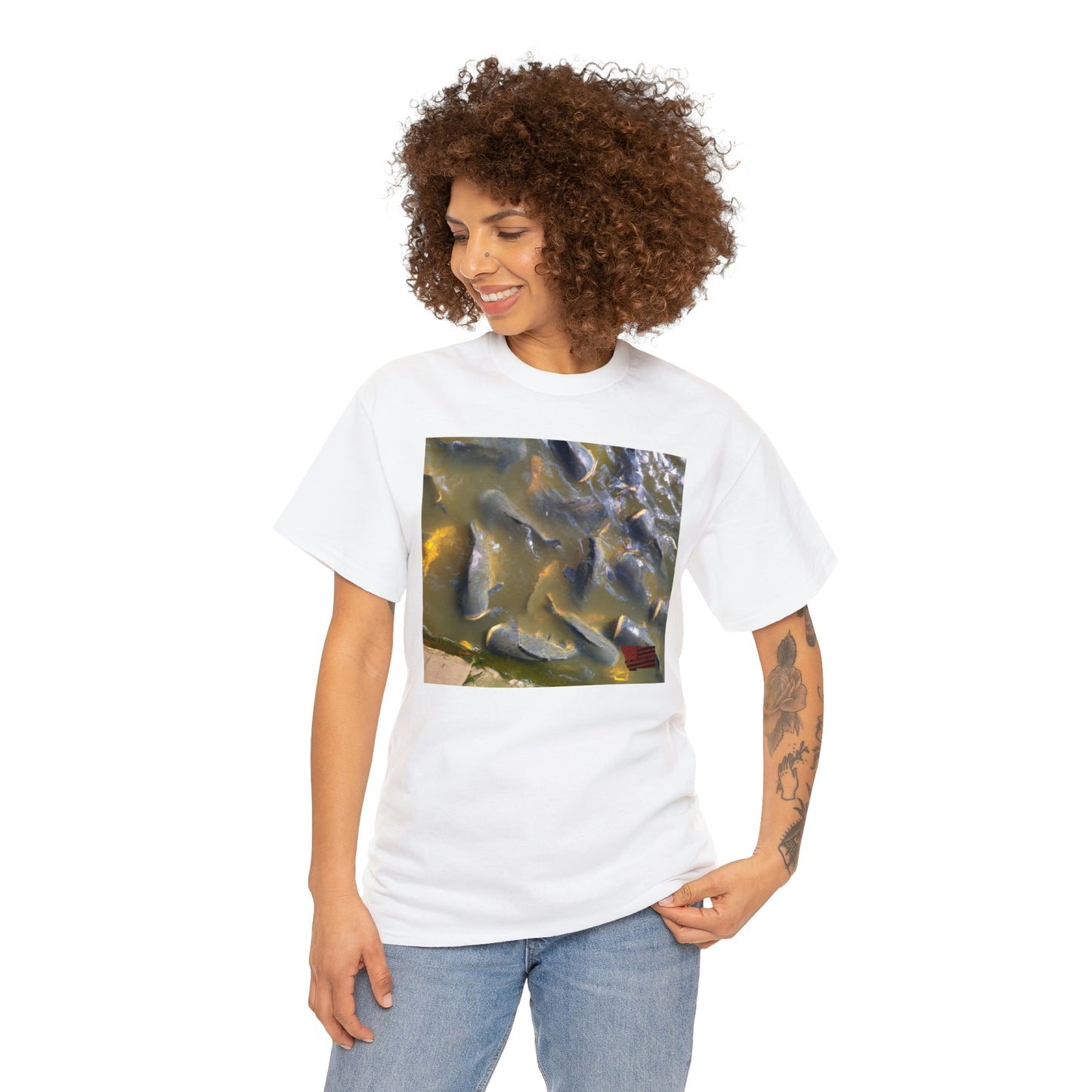 PomPomPineapple Fish: This breed of fish has big, colorful scales and a nose like a pineapple! It is native to the tropical areas of the Pacific Ocean and it loves swimming in large schools. - Tshirt