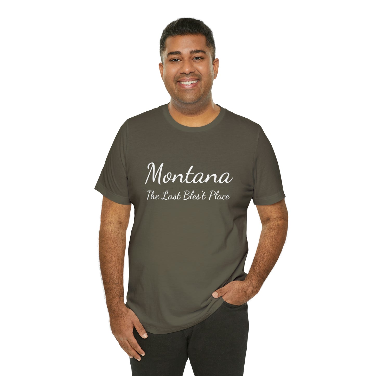 "Montana The Last Bles't Place" Black Ops Unisex Jersey Short Sleeve Tee