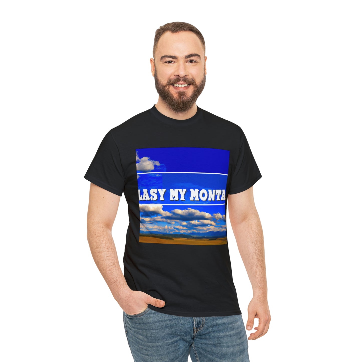 Big Sky Country is a term used to describe the regions of Montana, Idaho, and Wyoming in the United States. It is known for its wide-open spaces, majestic mountain ranges, deep canyons and abundant wildlife. The term " - T-shirt