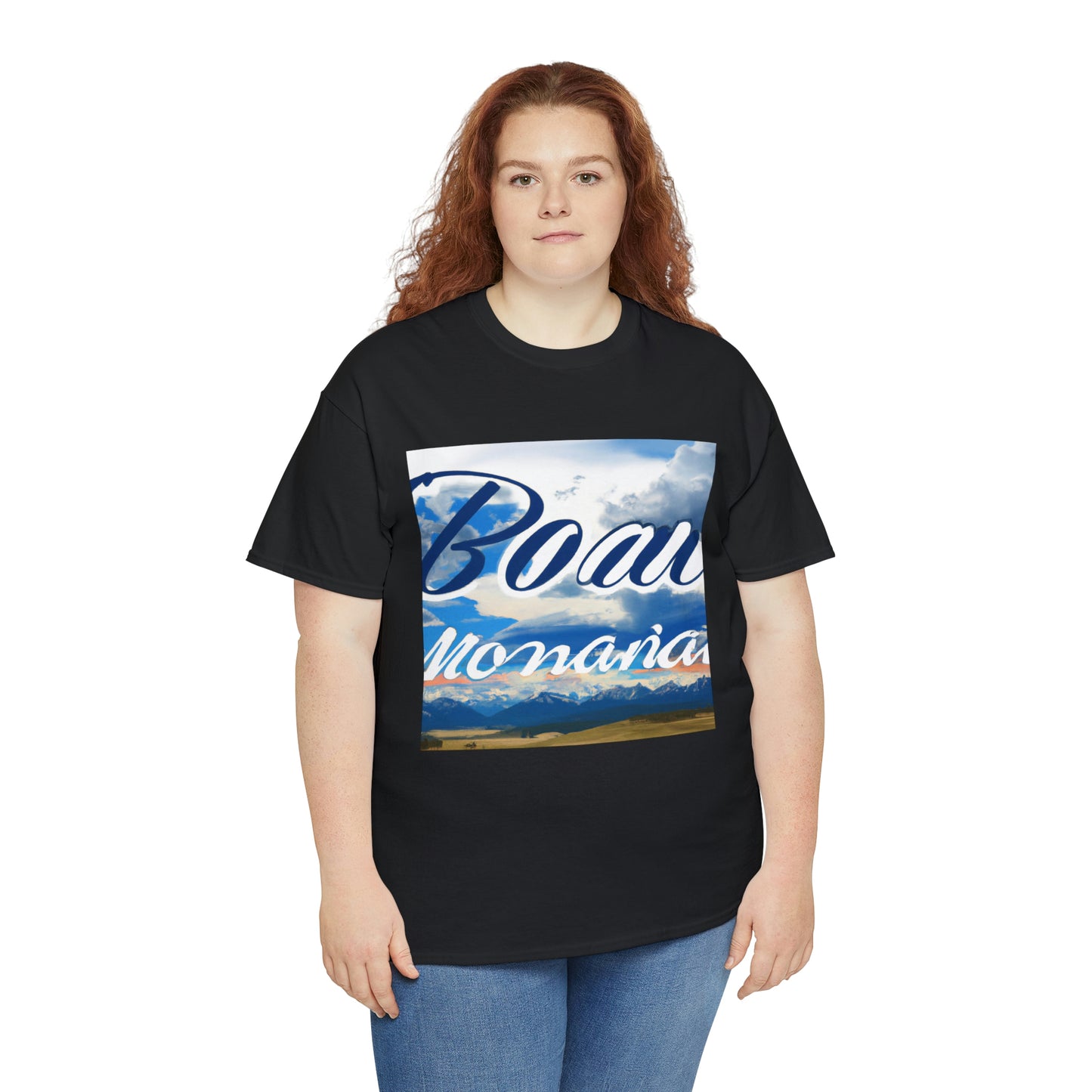 Big Sky Country is a nickname for the state of Montana in the United States. It is known for its wide open valleys, vast landscapes and awe-inspiring mountains. The nickname has been associated to the state due to its majestic views of - T-shirt