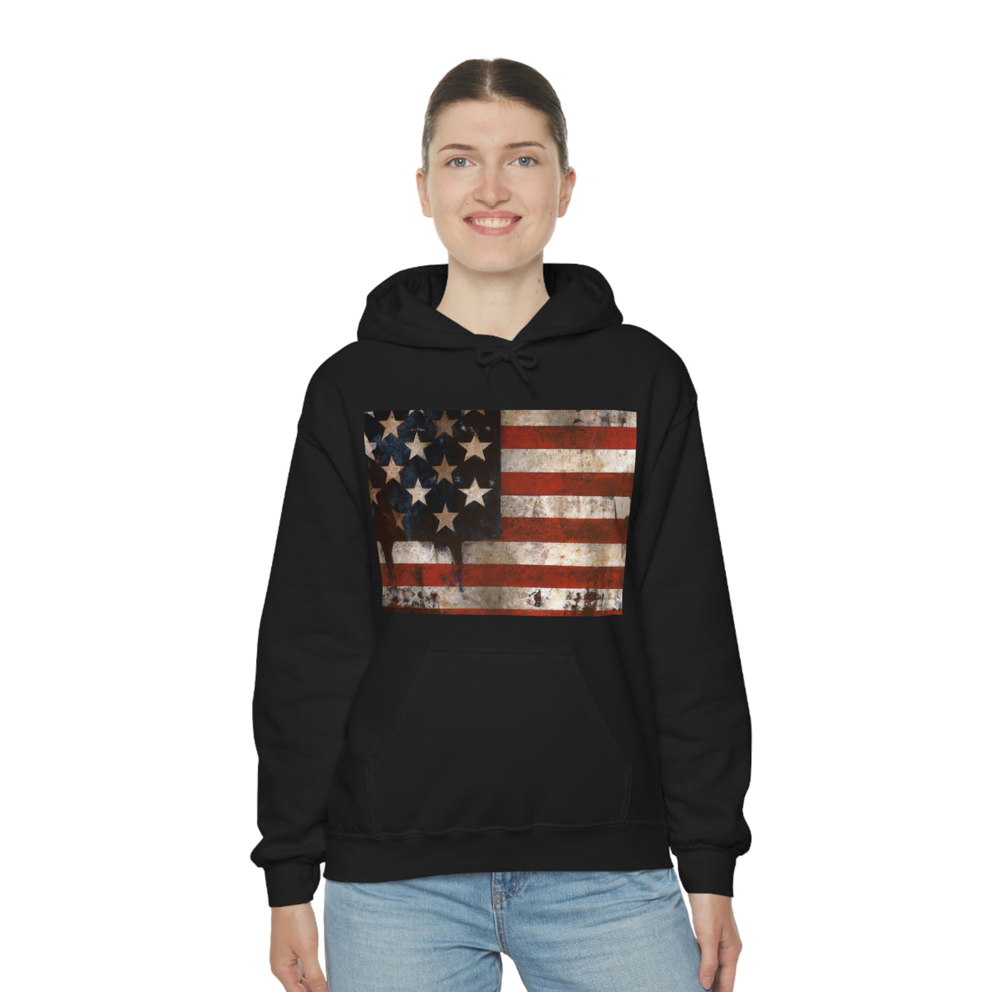 "The American flag is the symbol of our freedom, the symbol of our national unity, and a reminder of the sacrifices made by generations of Americans." - Ronald Reagan - Hoodie