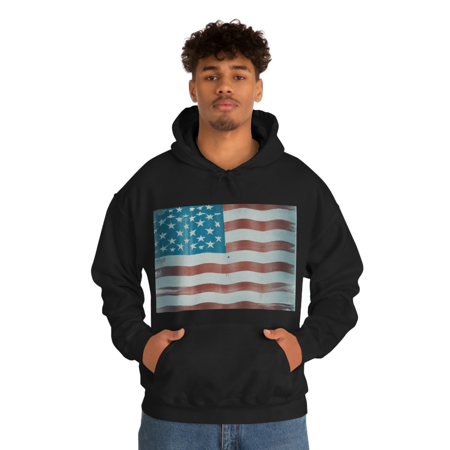 "Our flag carries American ideas, American history and American feelings. It is not a painted cloth, it is a whole history" - Henry Ward Beecher - Hoodie