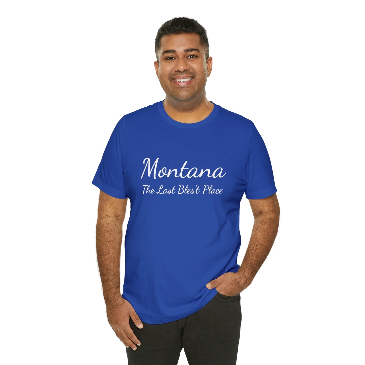 "Montana The Last Bles't Place" Black Ops Unisex Jersey Short Sleeve Tee