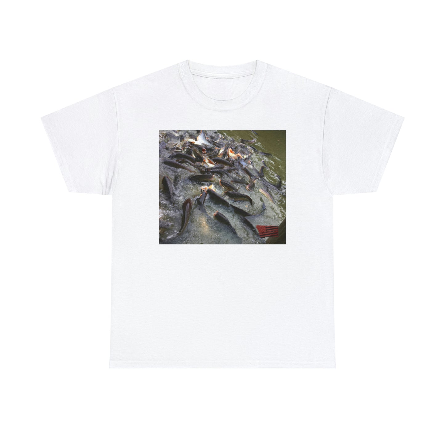 Merlefin Trout! This selectively bred fish originated in Norway and combines bold marbling of grey and white along with a vivid blue, creating an aesthetically stunning fish. It is a hardy freshwater species with a curious, playful personality. - Tshirt