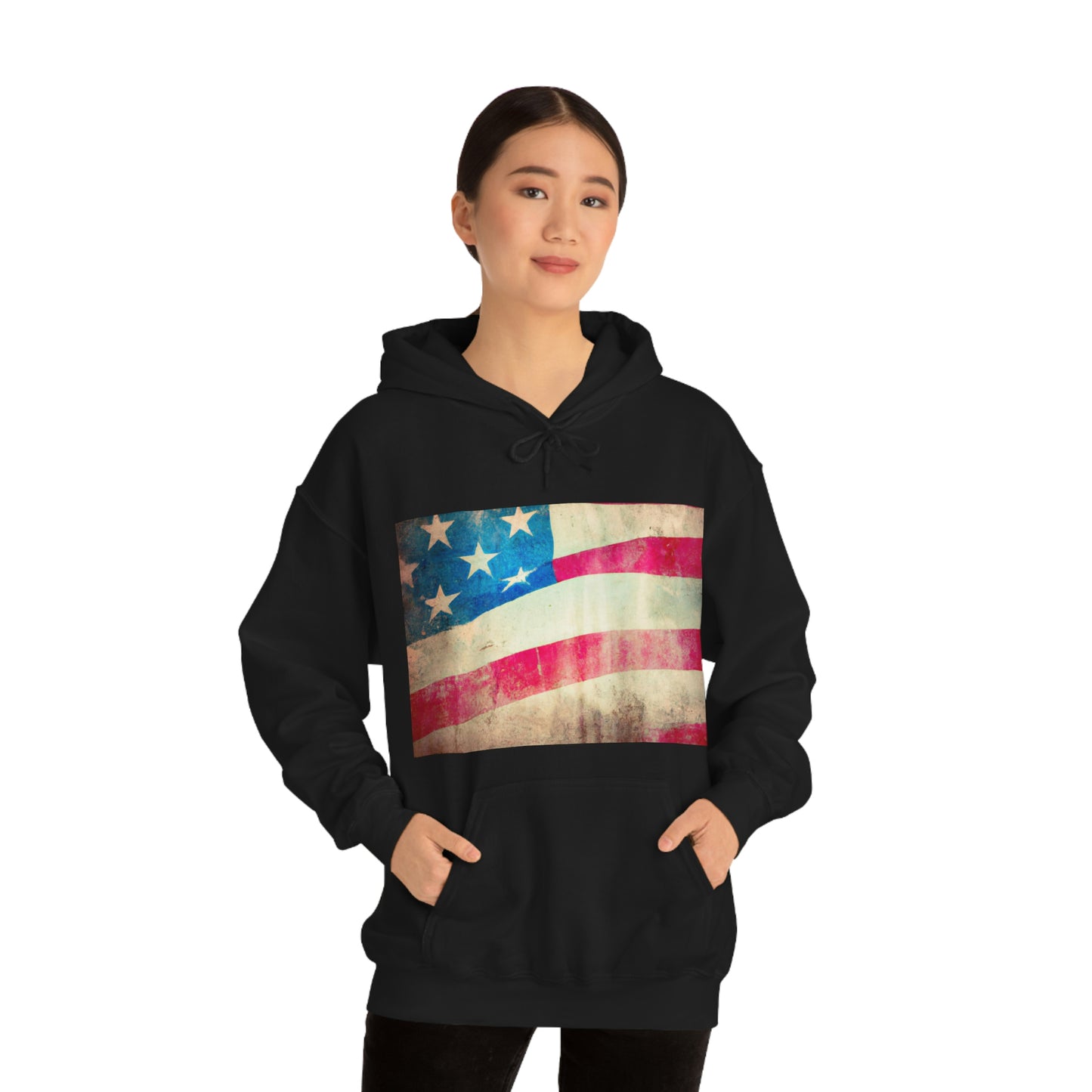 "My American flag carries my greatest wish––that we never forget the sacrifices of those who fought so hard to make it continue to wave." - Loretta Bolden Reese - Hoodie