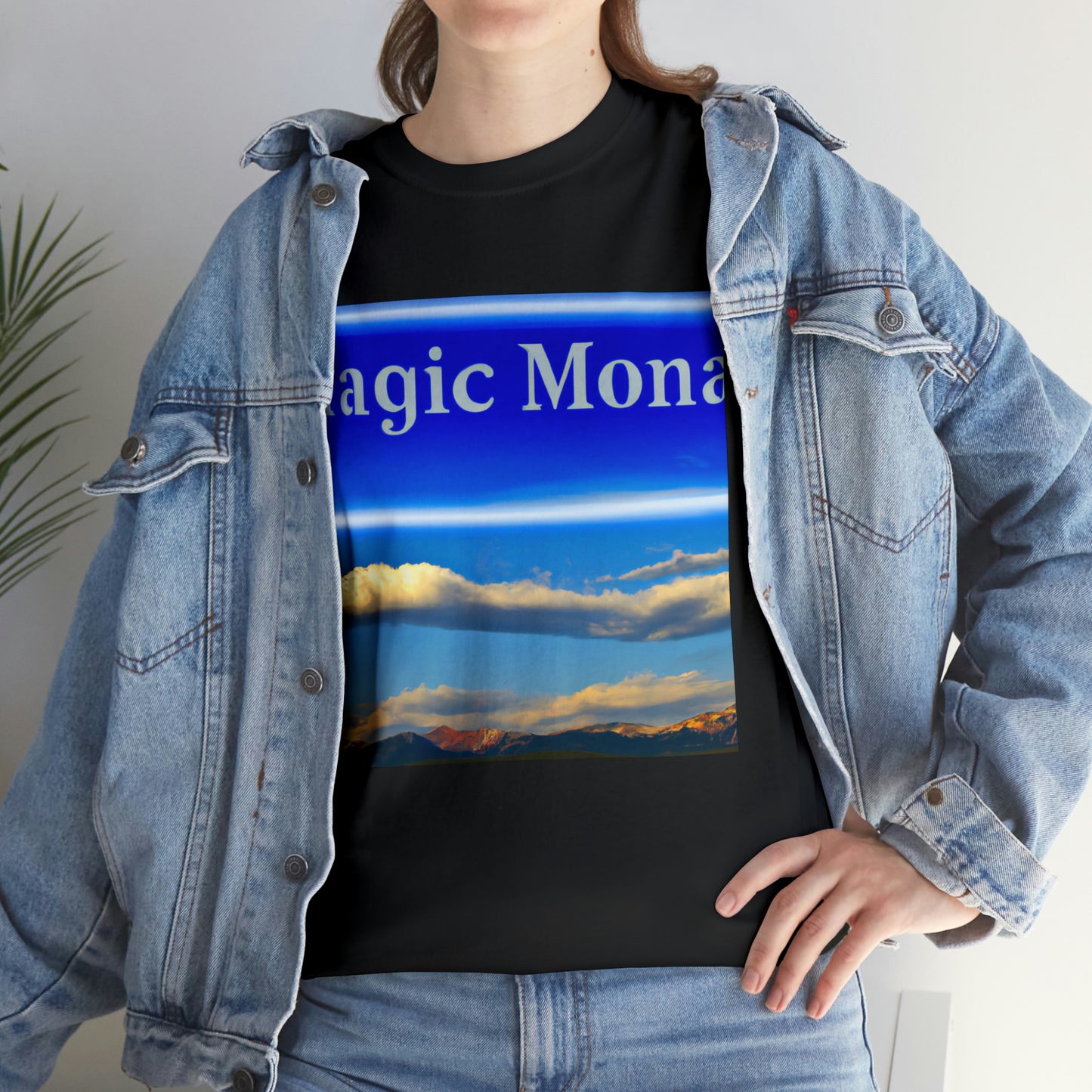 Big Sky Country is the nickname for the state of Montana. Montana is known as Big Sky Country due to its panoramic views of vast, unobstructed skies. The nickname is also protected by the Montana legislature, which states that no other - T-shirt