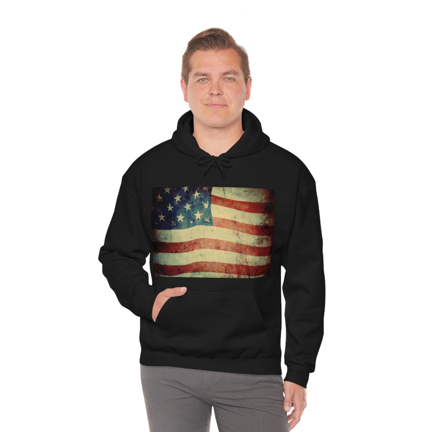 “Our flag does not fly because the wind moves past it. It flies with the last breath of each soldier who died protecting it.” - Unknown - Hoodie