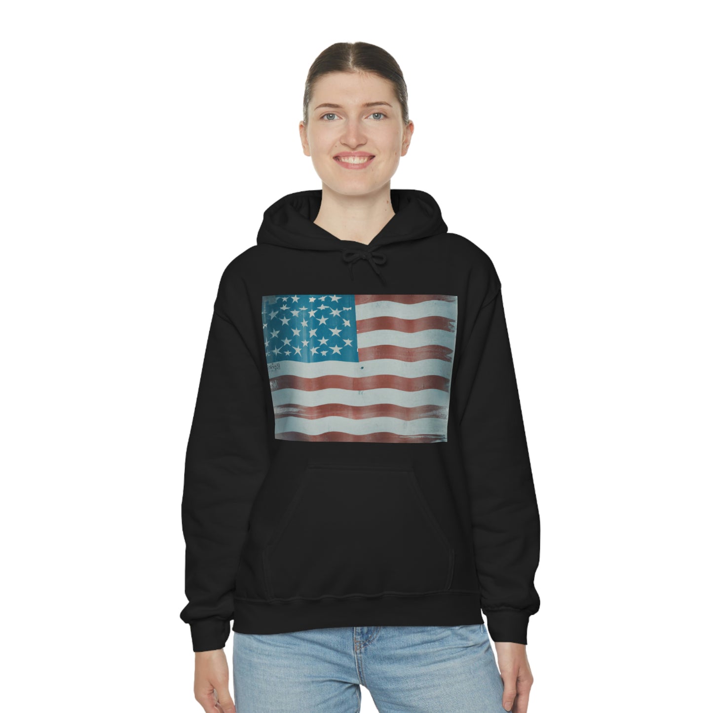 "Our flag carries American ideas, American history and American feelings. It is not a painted cloth, it is a whole history" - Henry Ward Beecher - Hoodie