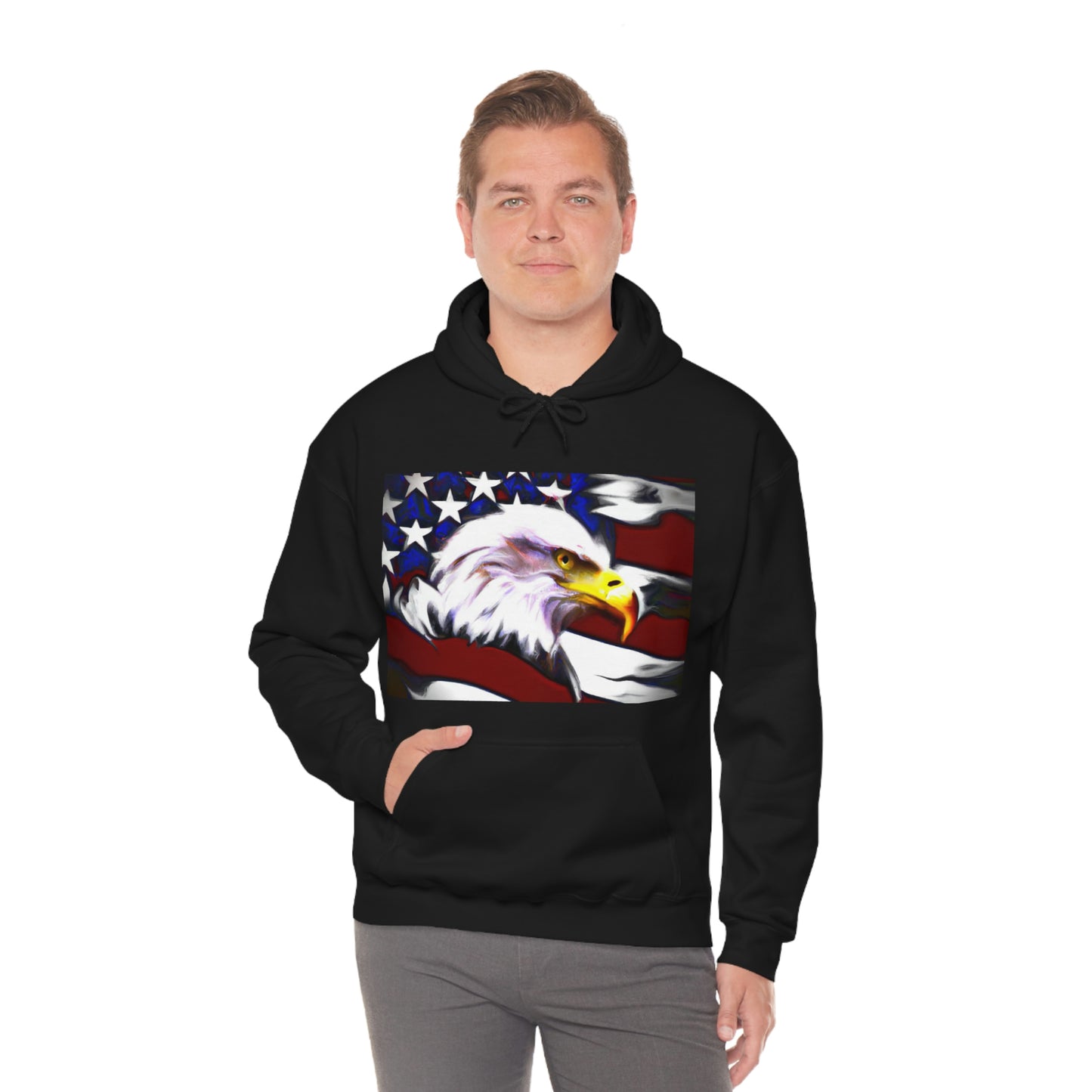 "Whatever America hopes to bring to pass in the world must first come to pass in the heart of America." - Dwight D. Eisenhower - Hoodie