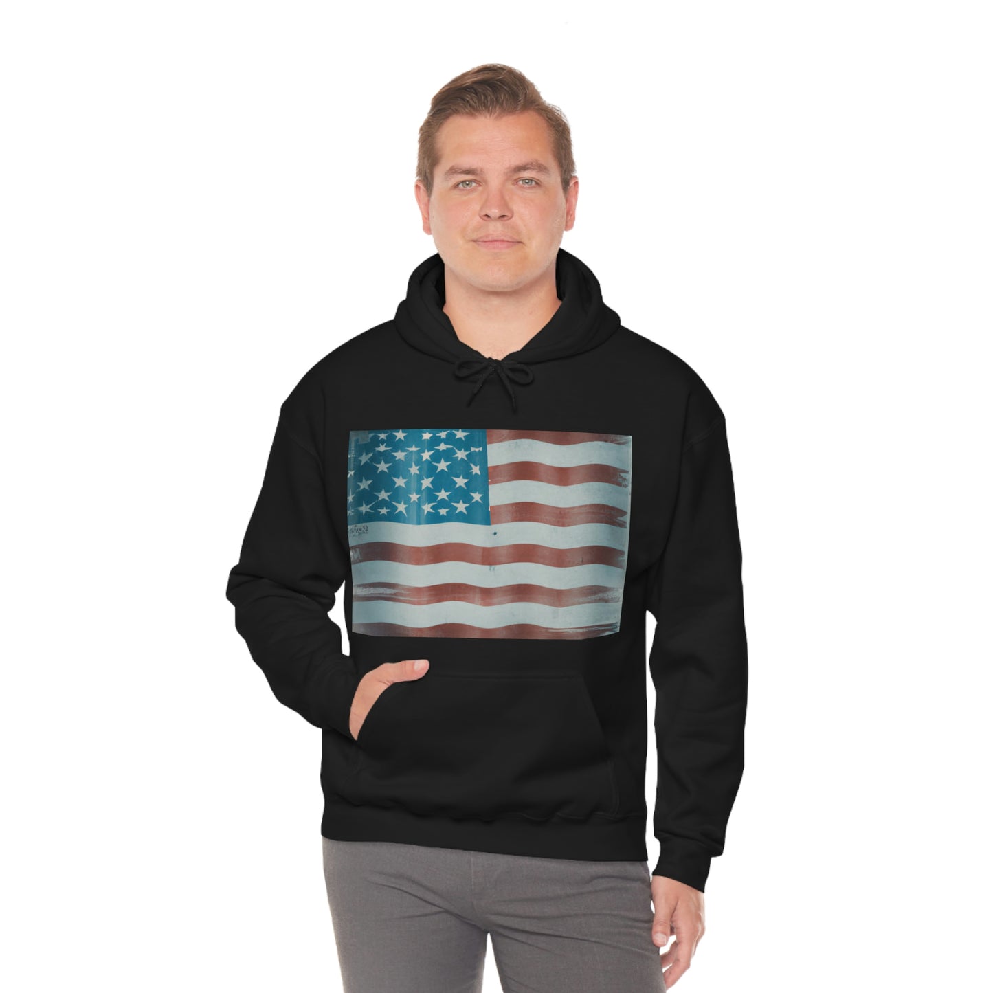 "Our flag carries American ideas, American history and American feelings. It is not a painted cloth, it is a whole history" - Henry Ward Beecher - Hoodie