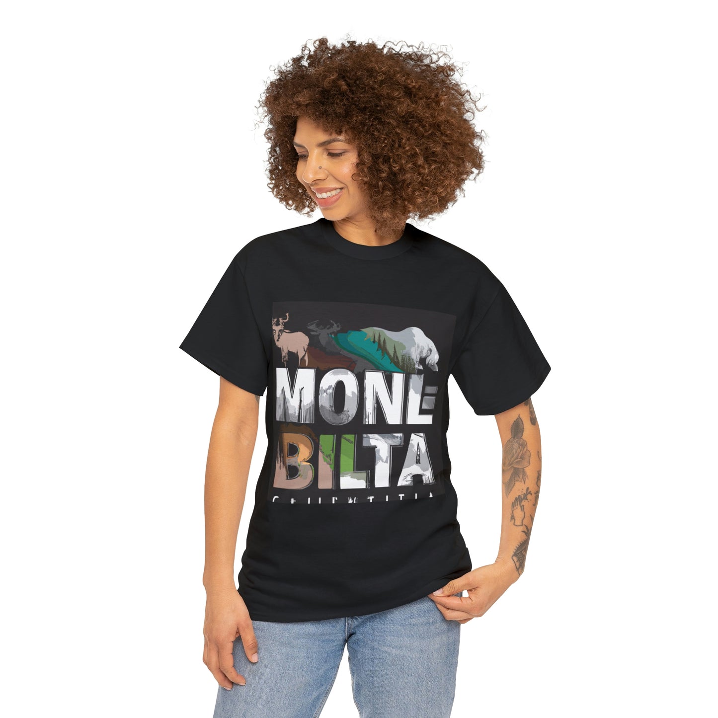 Montana is home to a variety of wildlife, including bears, bison, elk, moose, wolves, mule deer, pronghorn, white-tailed deer, bighorn sheep, bighorn sheep, mountain - T-shirt