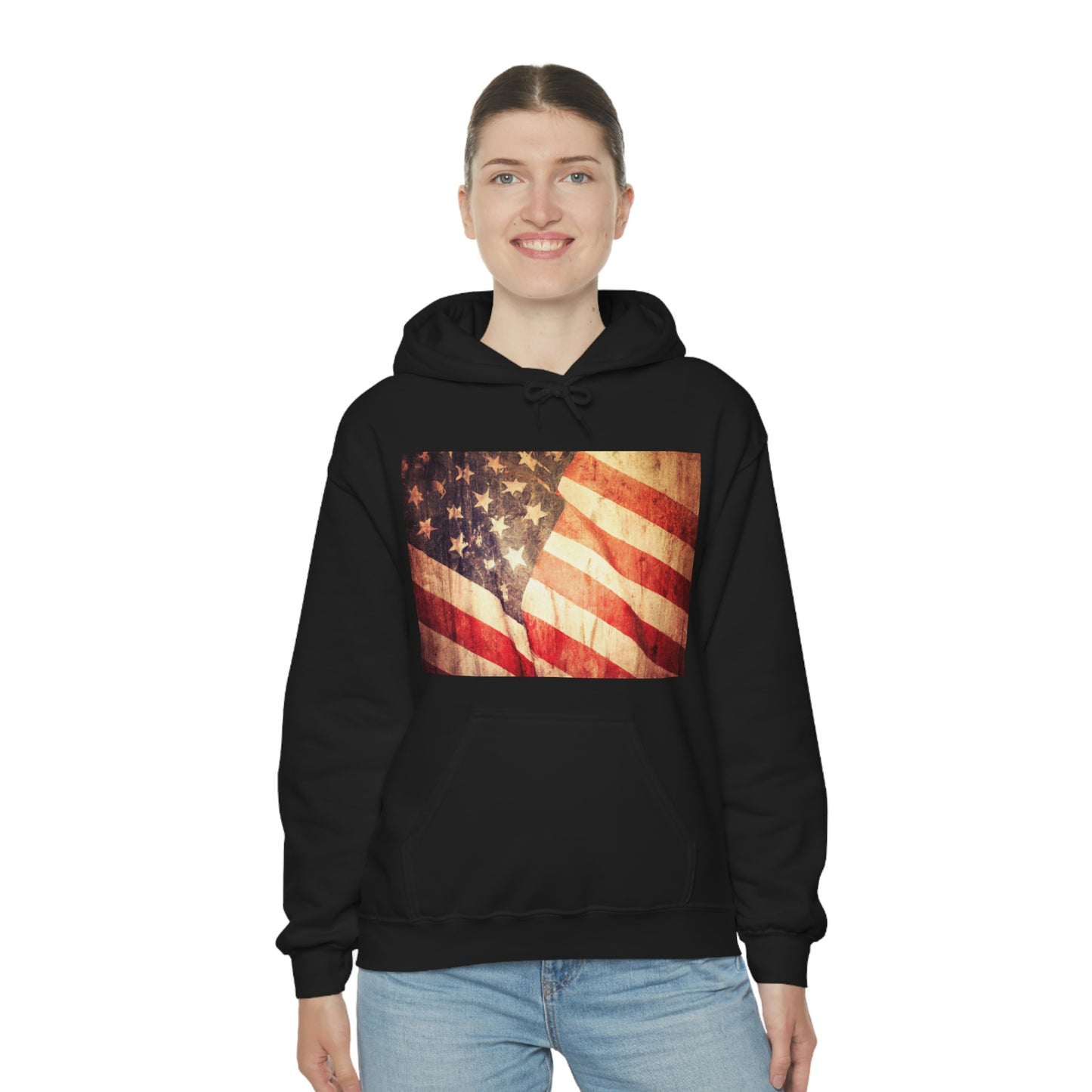 "The American flag represents the undeniable spirit of our nation: resilience, strength, and power. It is a symbol of our freedom and American values." ~ Unknown - Hoodie