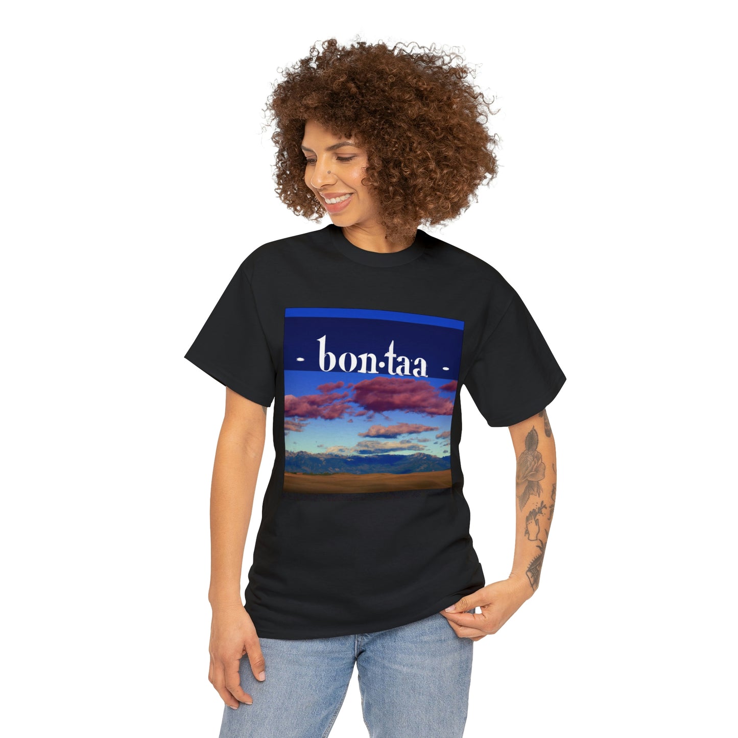 Big Sky Country is a nickname for the U.S. state of Montana and a popular moniker for the wide, open spaces of the western American region—from the Great Plains to the northern Rocky Mountains—that are famed for spectacularly clear - T-shirt