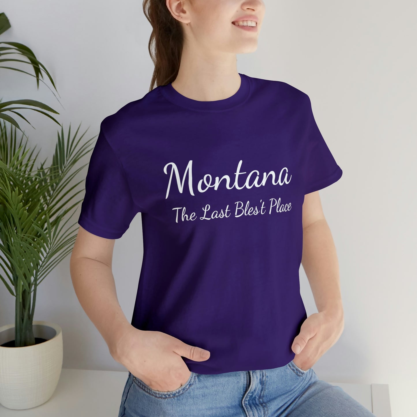 "Montana The Last Bles't Place" Unisex Jersey Short Sleeve Tee