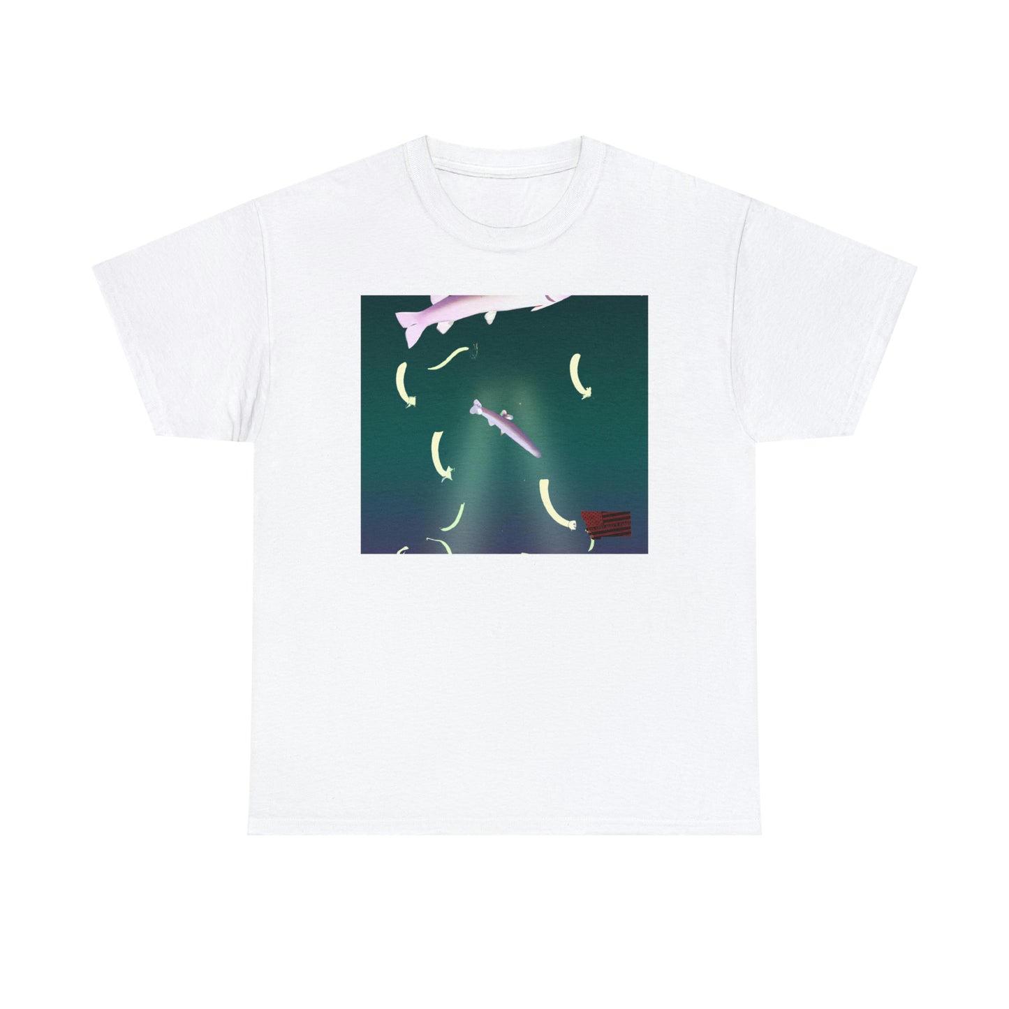 Sharktopus: a hybrid species created by crossing a shark and an octopus. This unique fish breed has an elongated body with pointed fins, shark-like jaws and tentacles at the front and back. It can reach up to - Tshirt