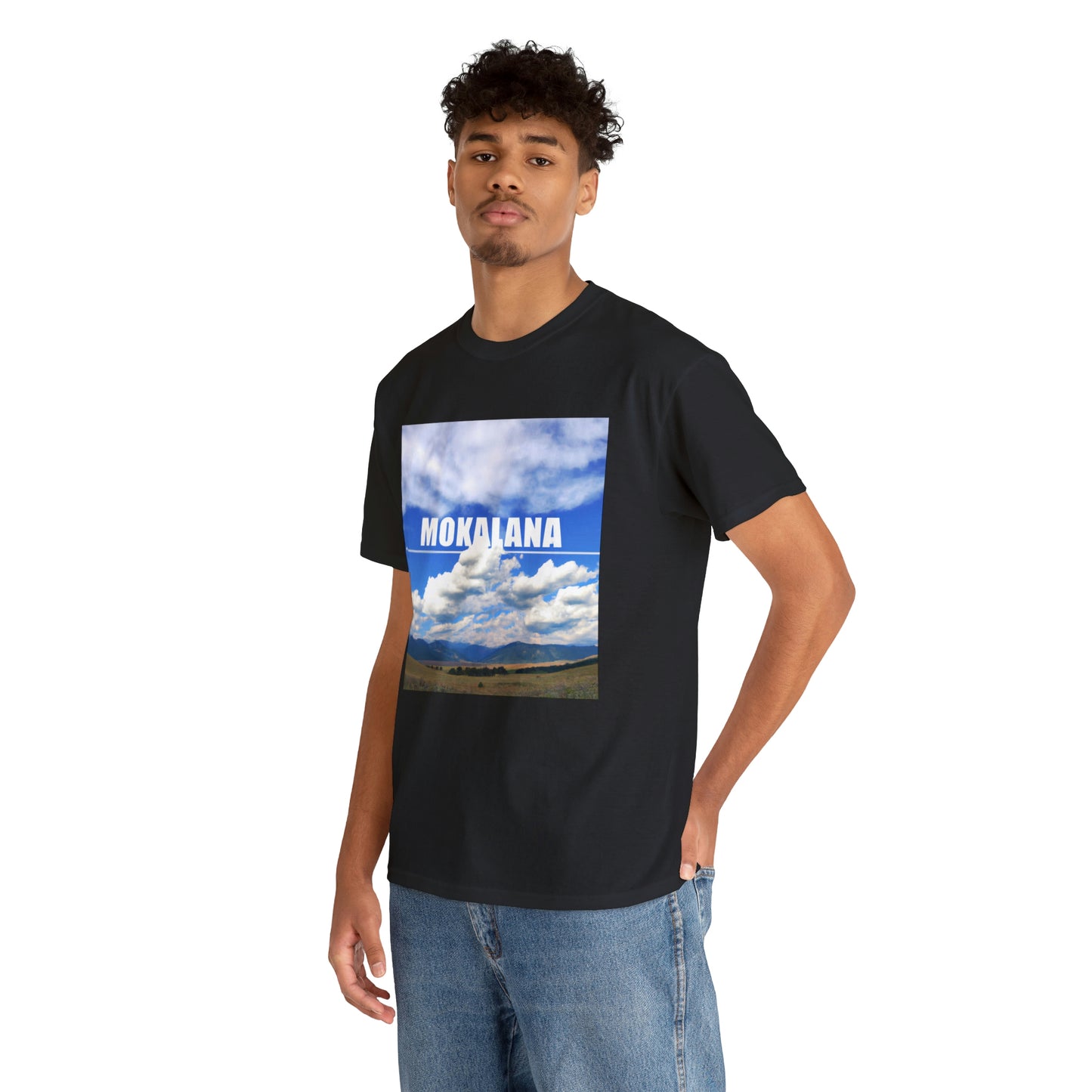 Big Sky Country is a term used to refer to Montana and is used to describe the beautiful landscapes, rolling prairies, and majestic mountains of the region. The term was first used in the 19th century to describe the expansive, open sky - T-shirt