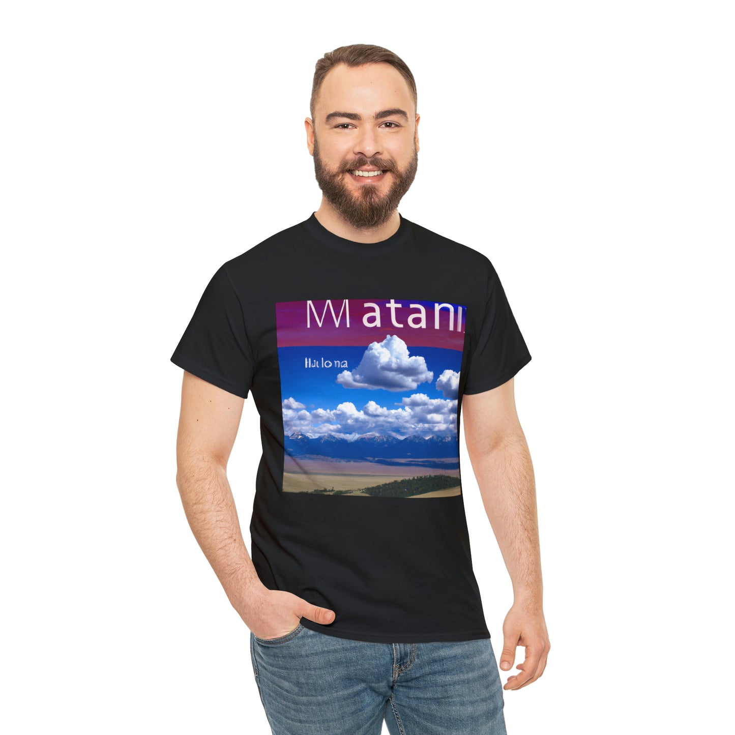 Big Sky Country is the nickname for the U.S. state of Montana, located in the northern Rocky Mountains. Montana is known for its spectacular natural beauty, vast open spaces, rolling mountains, and wide-open skies. The nickname - T-shirt