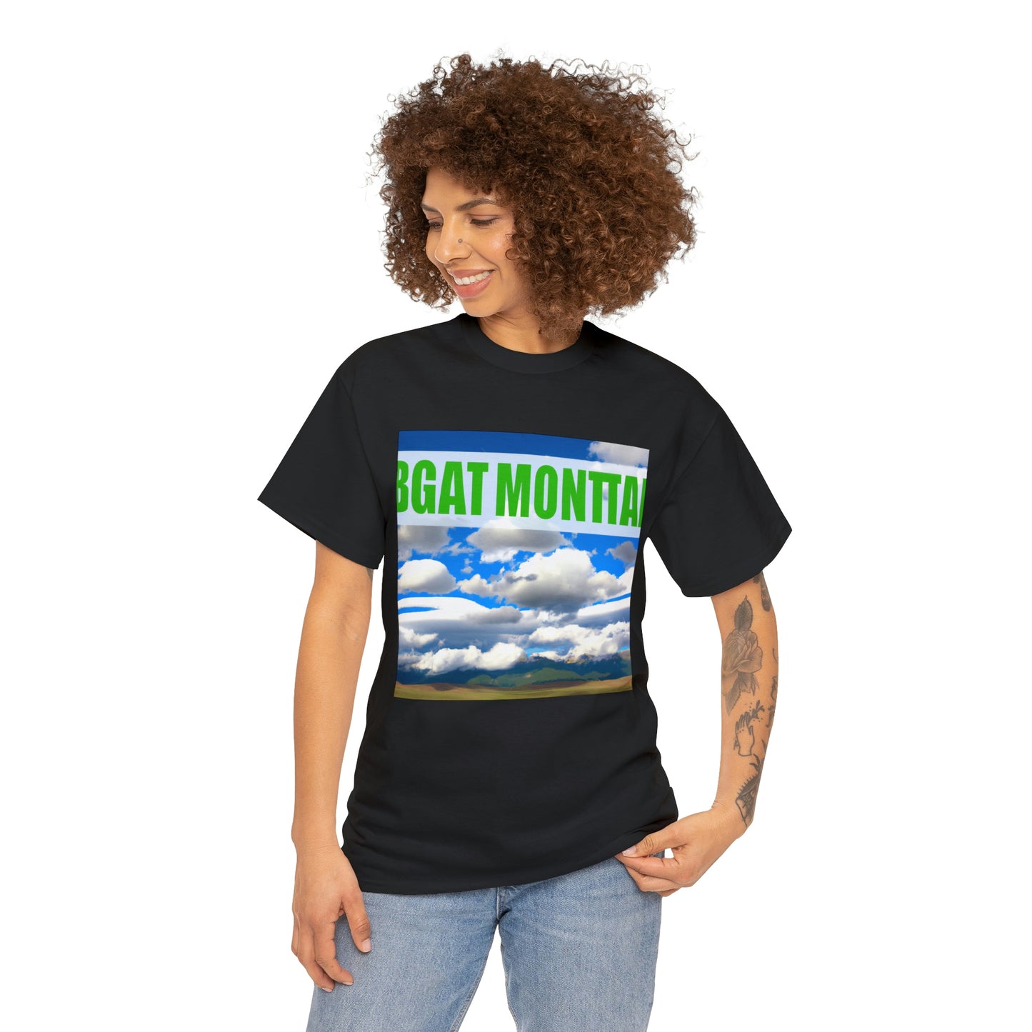 Big Sky Country is a colloquial term used to describe the western states of the United States, usually Montana, Idaho, Wyoming, and sometimes Utah and Colorado. These states are often referred to as the Big Sky Country due to their wide - T-shirt