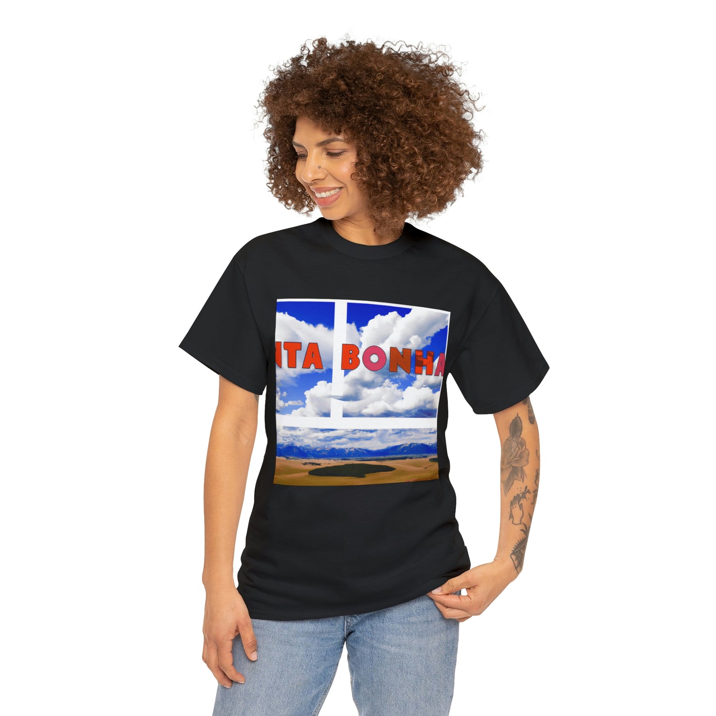 Big Sky Country is a phrase often used to refer to the mountainous parts of the U.S. states of Montana, Idaho, Wyoming, and Colorado. It can also refer to the areas in and around Yellowstone and Glacier National Parks. The - T-shirt