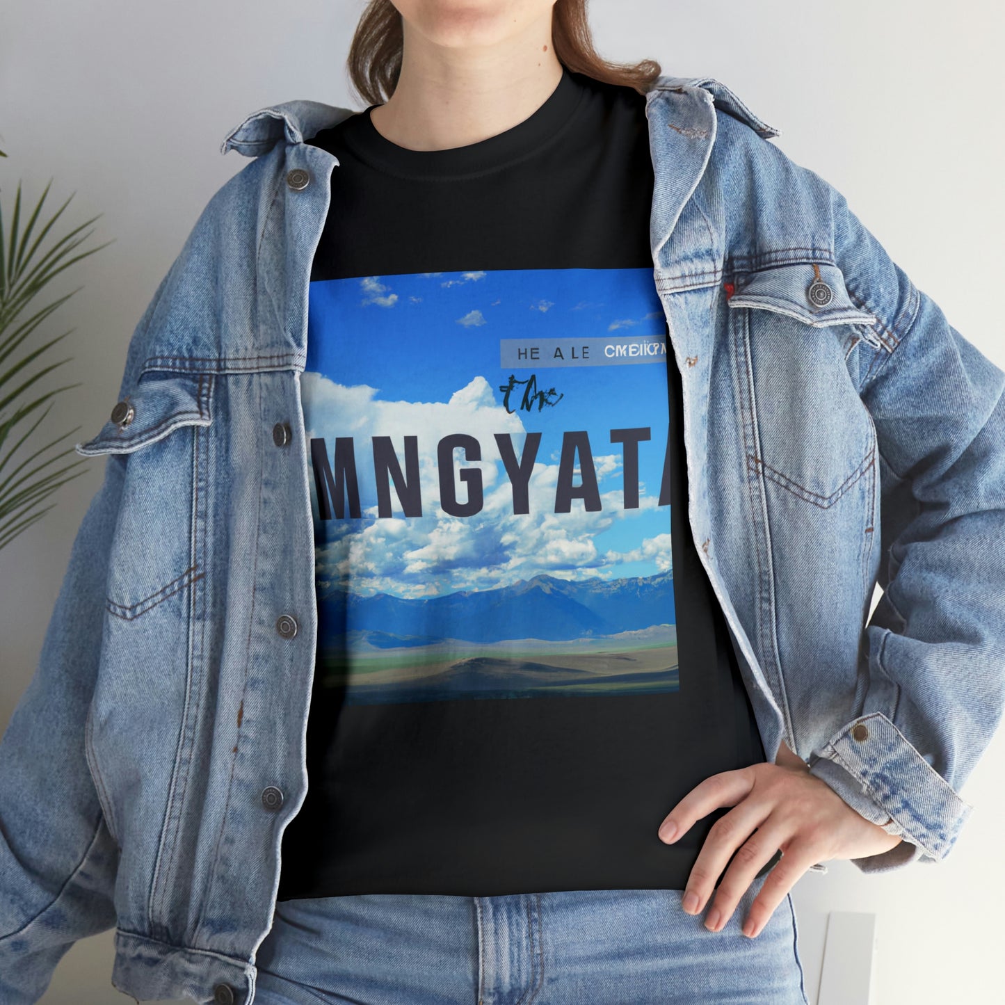 Big Sky Country is a term used to refer to the western region of the United States, typically Montana, Idaho and Wyoming. This area is known for its expansive mountain ranges, crystal clear lakes, rivers and streams, abundant wildlife, and wide - T-shirt