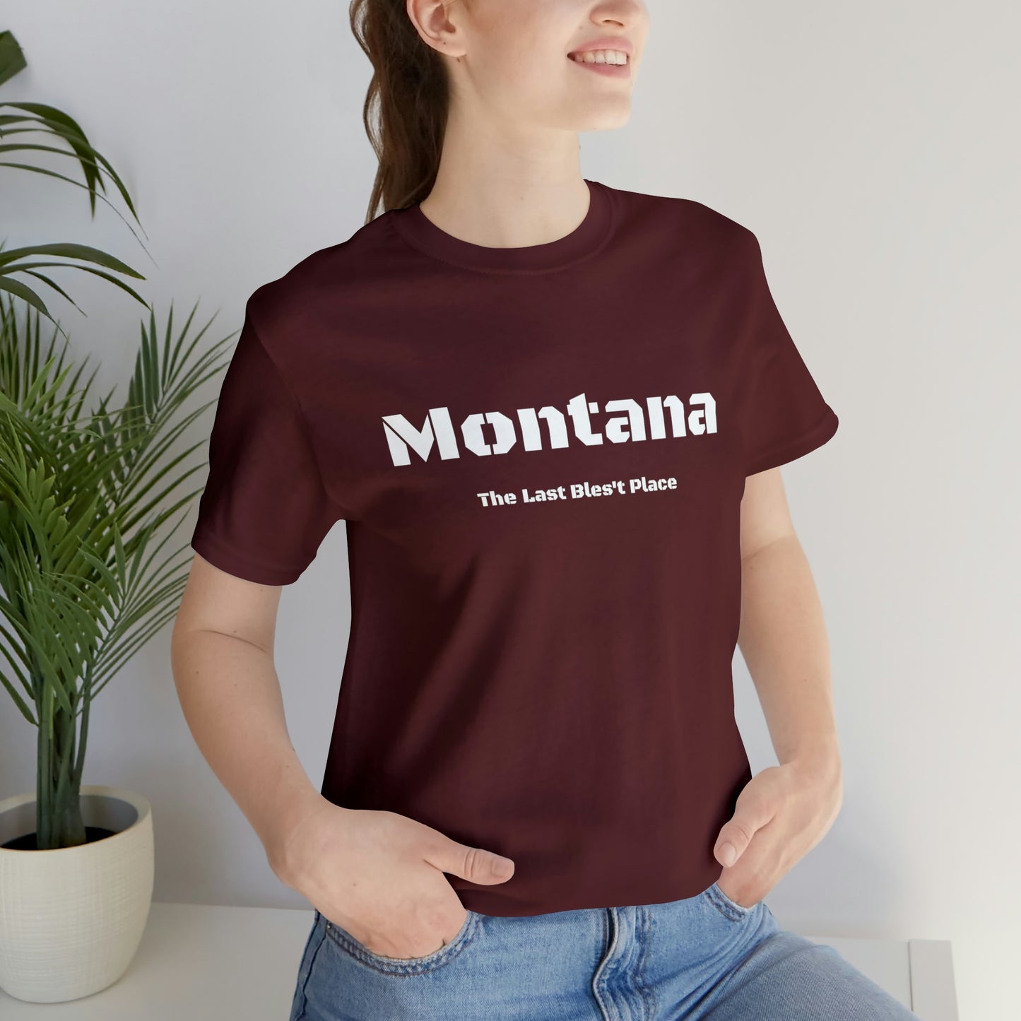 "Montana The Last Bles't Place" Black Ops Unisex Jersey Short Sleeve Tee