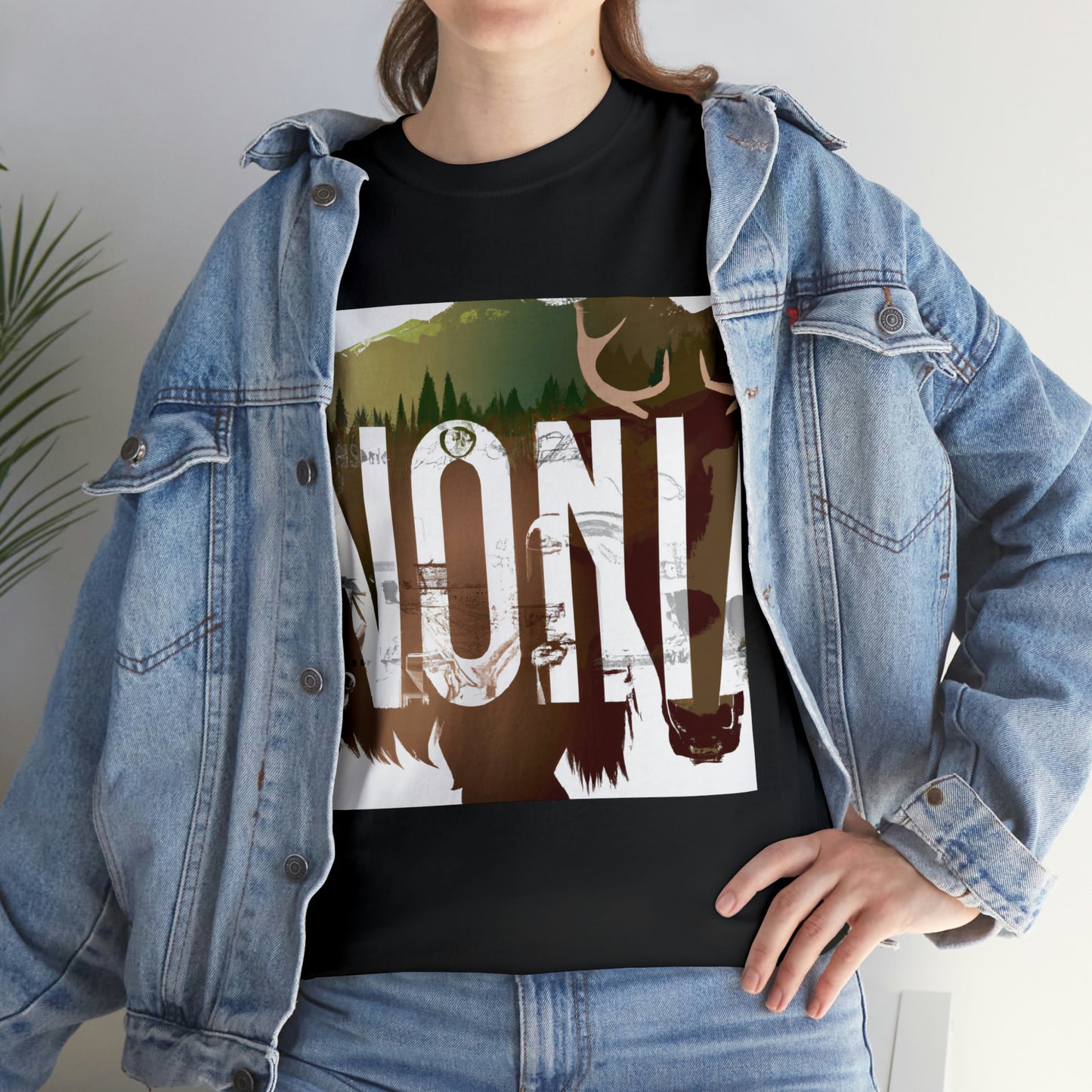 The wildlife of Montana includes many species of mammals, birds, insects, arthropods, reptiles, amphibians and fish. Some of the most iconic species are moose, elk, mule deer, bald and golden eagles, - T-shirt