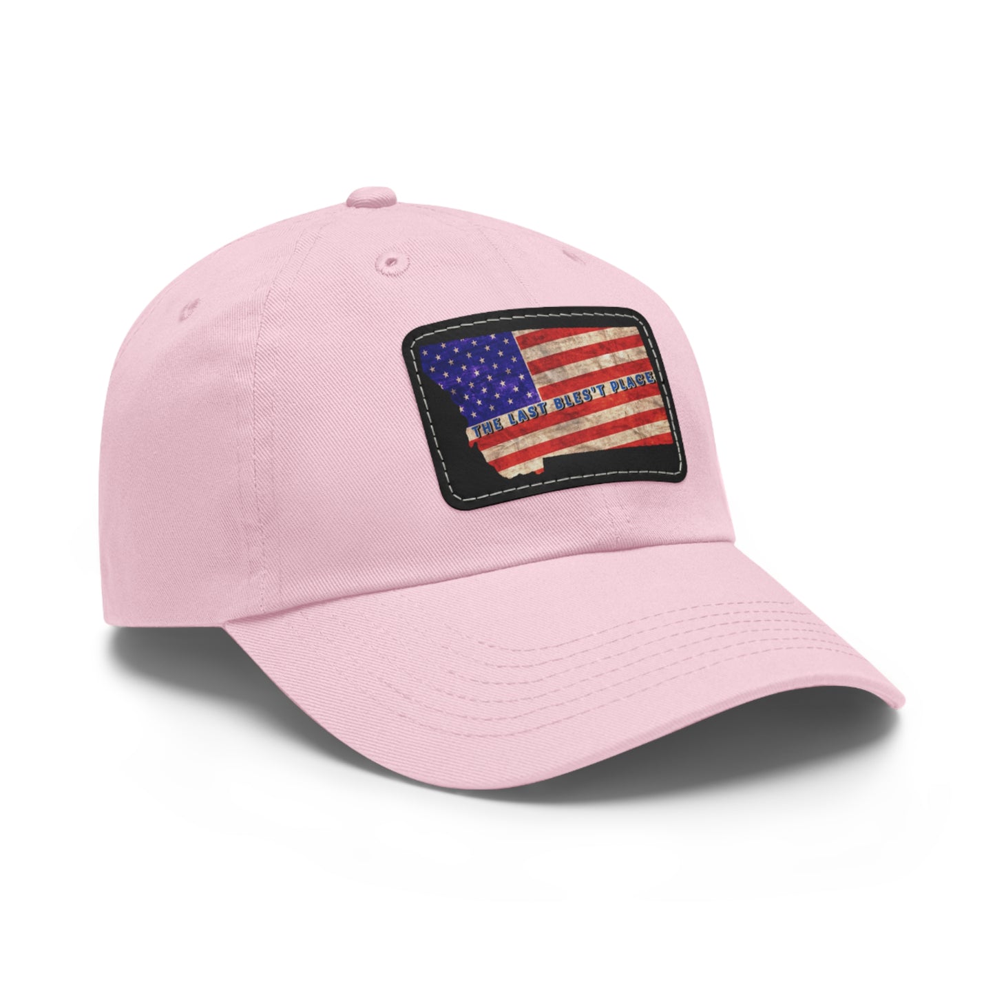 Dad Hat with Leather Patch (Rectangle)