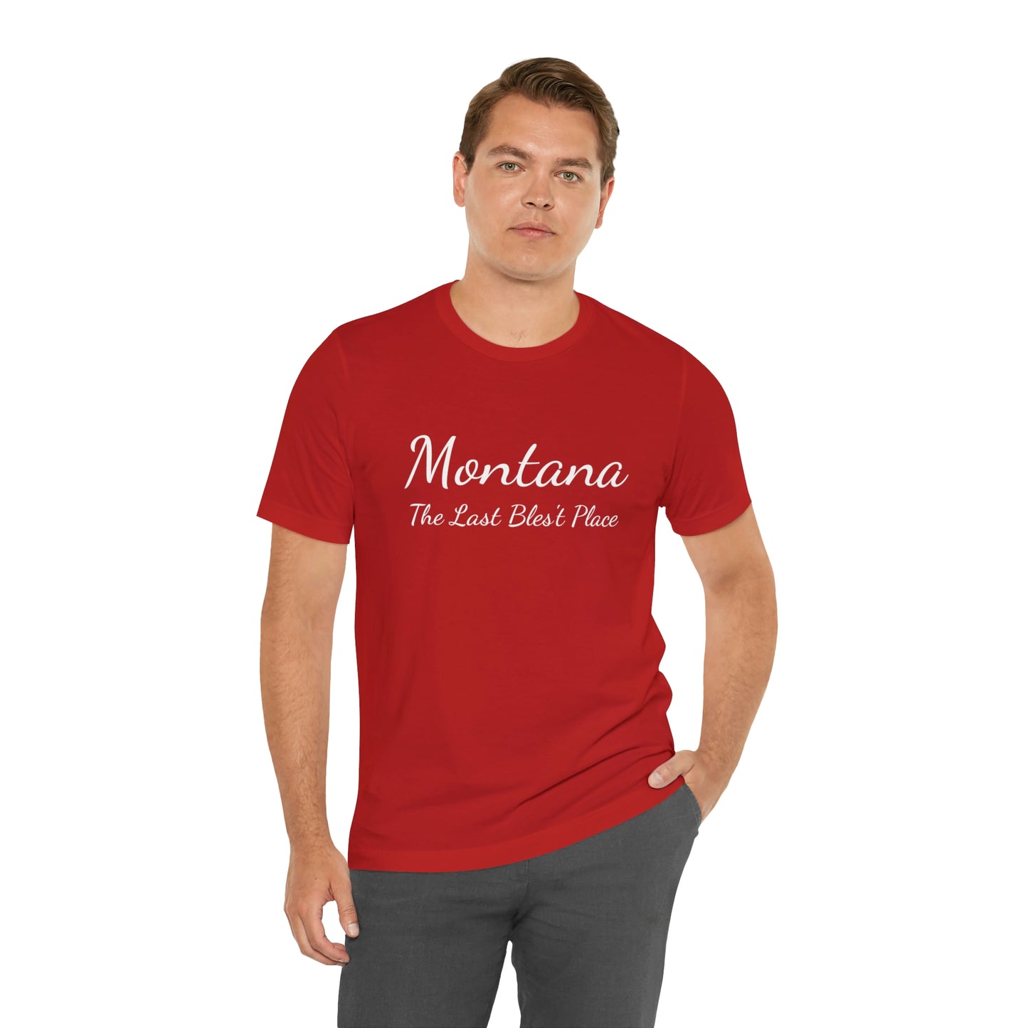 "Montana The Last Bles't Place" Unisex Jersey Short Sleeve Tee