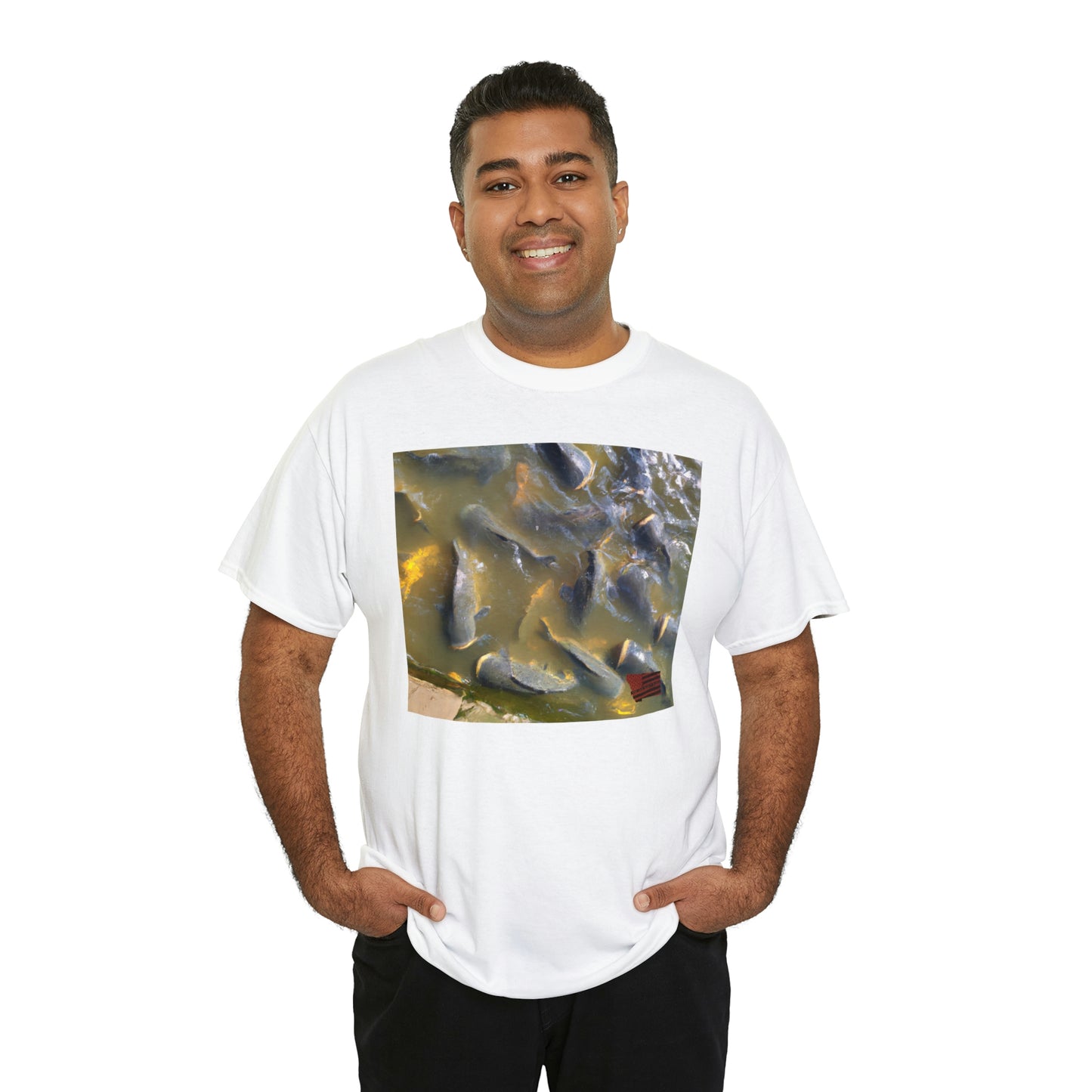 PomPomPineapple Fish: This breed of fish has big, colorful scales and a nose like a pineapple! It is native to the tropical areas of the Pacific Ocean and it loves swimming in large schools. - Tshirt