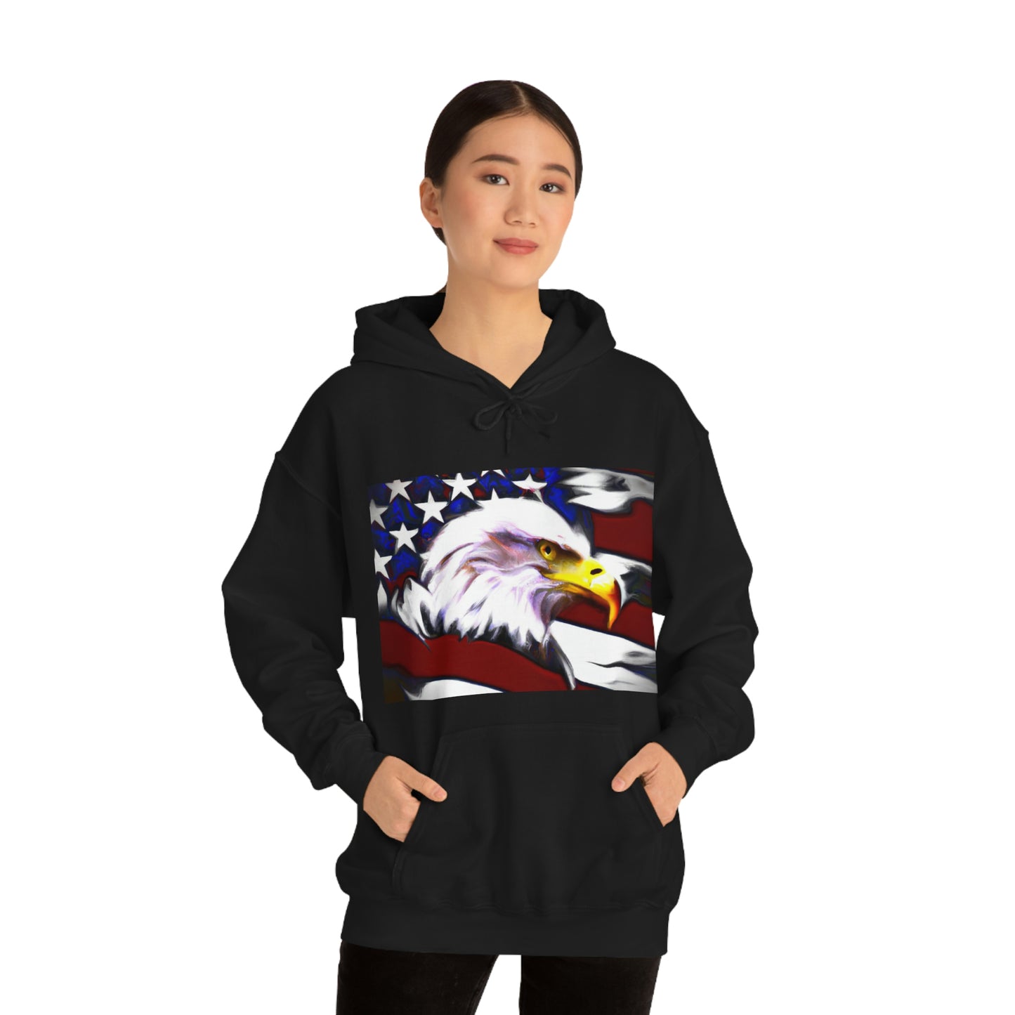 "Whatever America hopes to bring to pass in the world must first come to pass in the heart of America." - Dwight D. Eisenhower - Hoodie