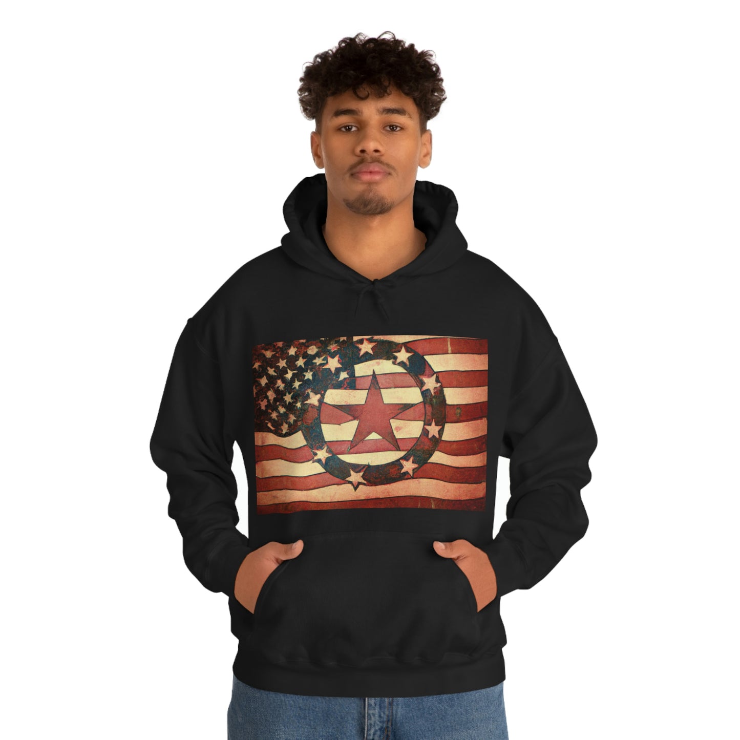 "The American flag represents our freedom, and we must never forget the brave men and women who have fought and sacrificed to keep it that way." - Hoodie