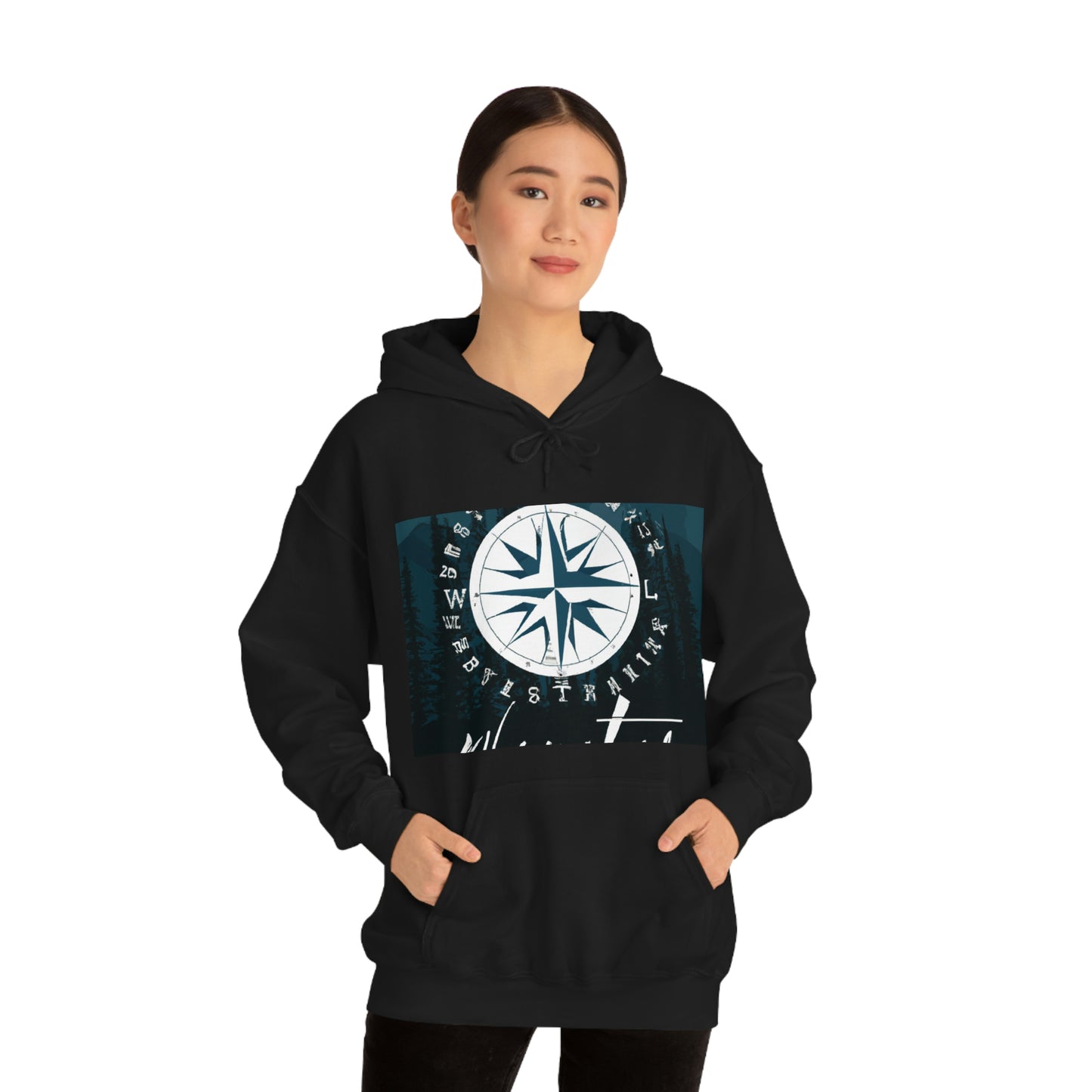 The phrase "Montana Wonderlust" pairs the idea of the adventure-filled "wanderlust" with the beautiful and wild landscape of the state of Montana. For visitors of the state, it evokes the desire to explore and experience - Hoodie