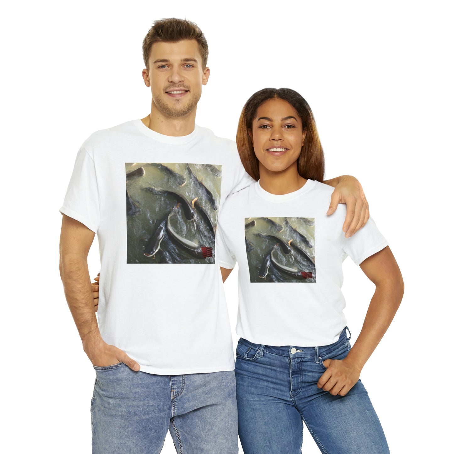 Sapphire Comets: A breed of fish that is made distinct by its sparkling scales and flowing fins that appear to be a deep blue shade, similar to sapphires. They usually live in aquariums or outdoor ponds. - Tshirt