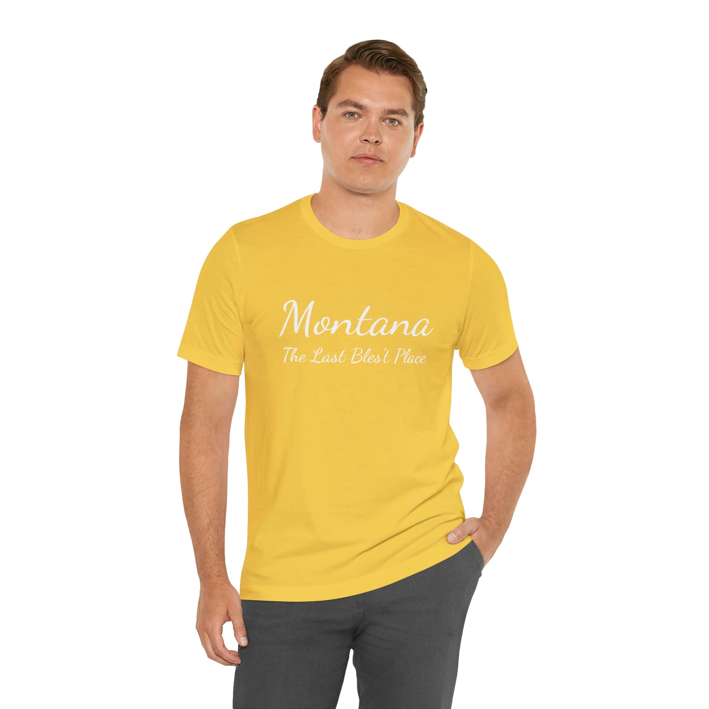 "Montana The Last Bles't Place" Black Ops Unisex Jersey Short Sleeve Tee