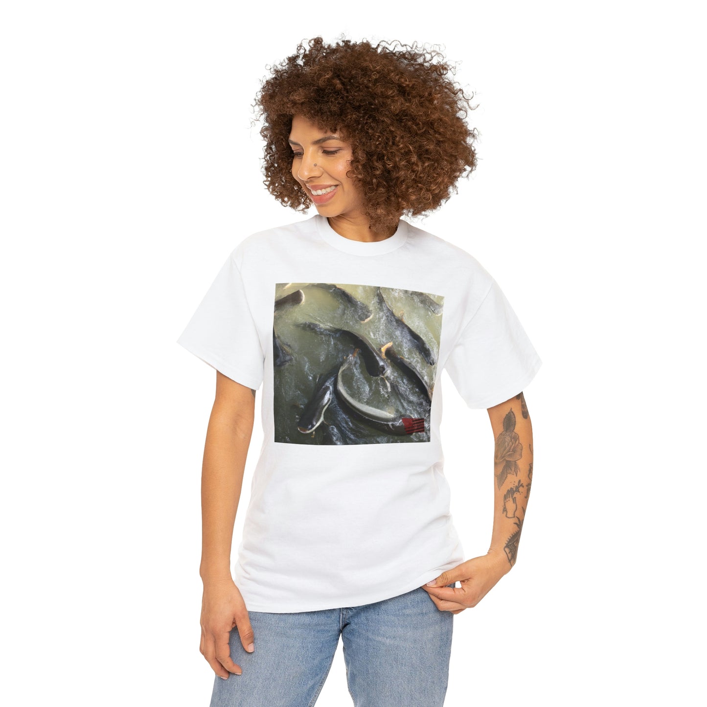 Sapphire Comets: A breed of fish that is made distinct by its sparkling scales and flowing fins that appear to be a deep blue shade, similar to sapphires. They usually live in aquariums or outdoor ponds. - Tshirt