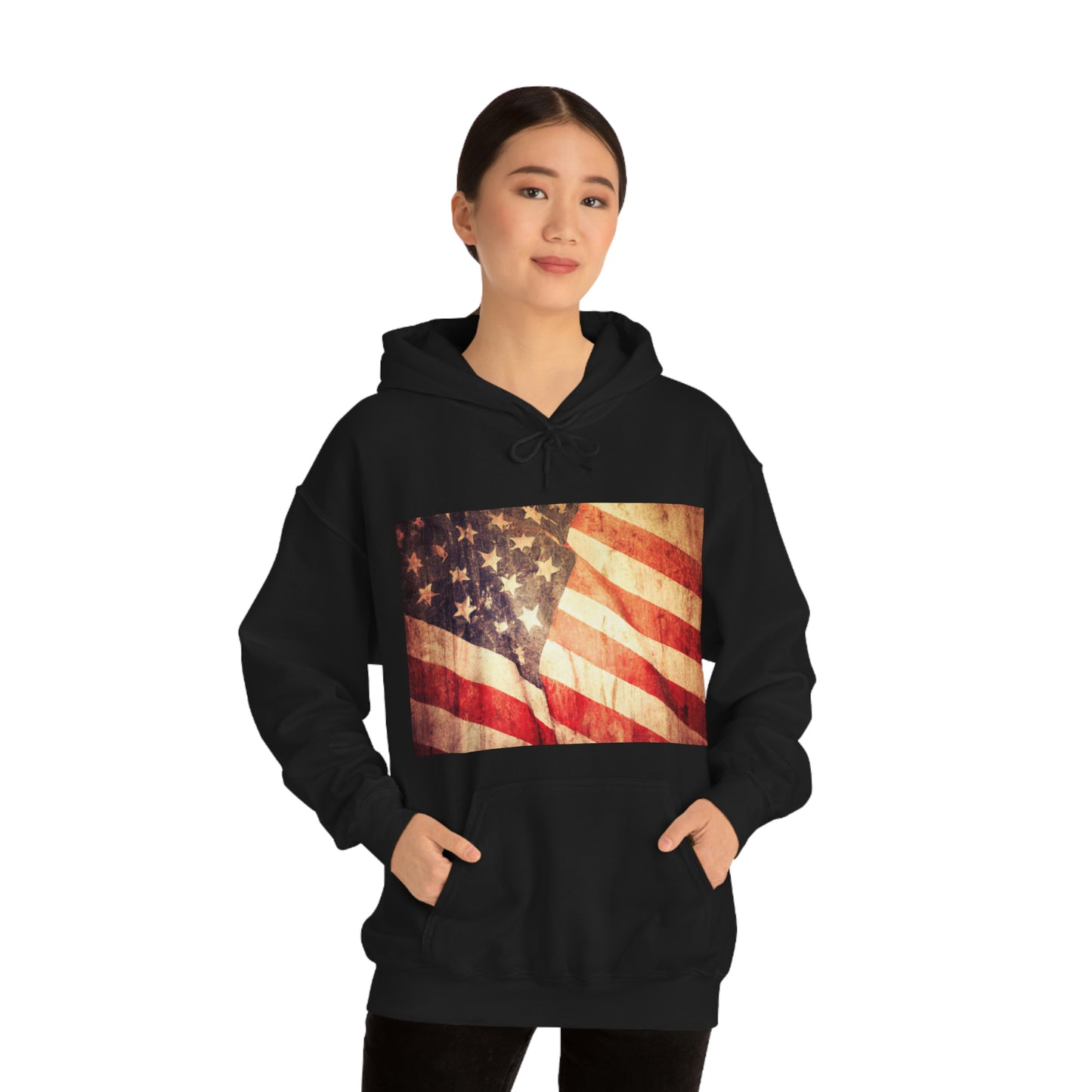 "The American flag represents the undeniable spirit of our nation: resilience, strength, and power. It is a symbol of our freedom and American values." ~ Unknown - Hoodie