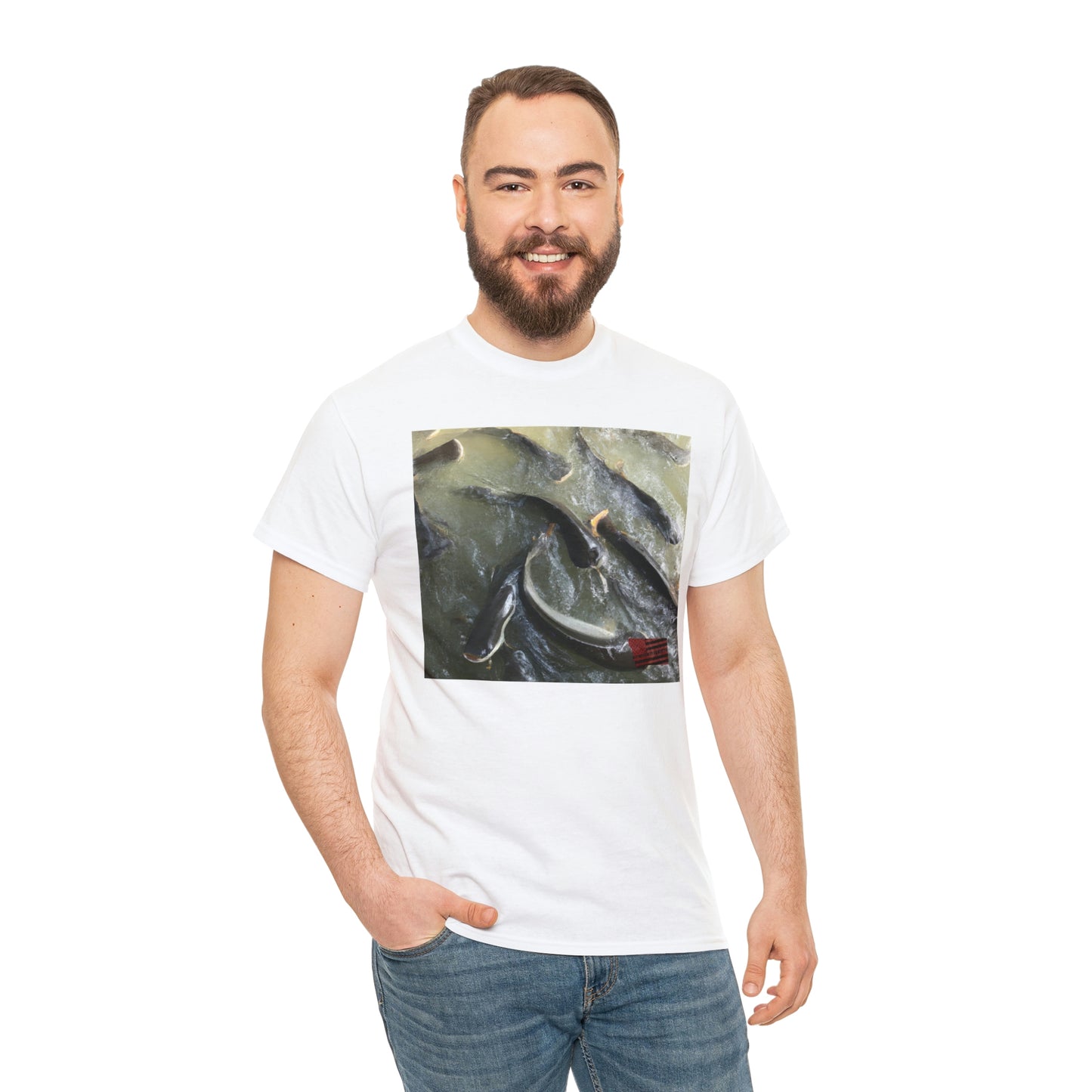 Sapphire Comets: A breed of fish that is made distinct by its sparkling scales and flowing fins that appear to be a deep blue shade, similar to sapphires. They usually live in aquariums or outdoor ponds. - Tshirt