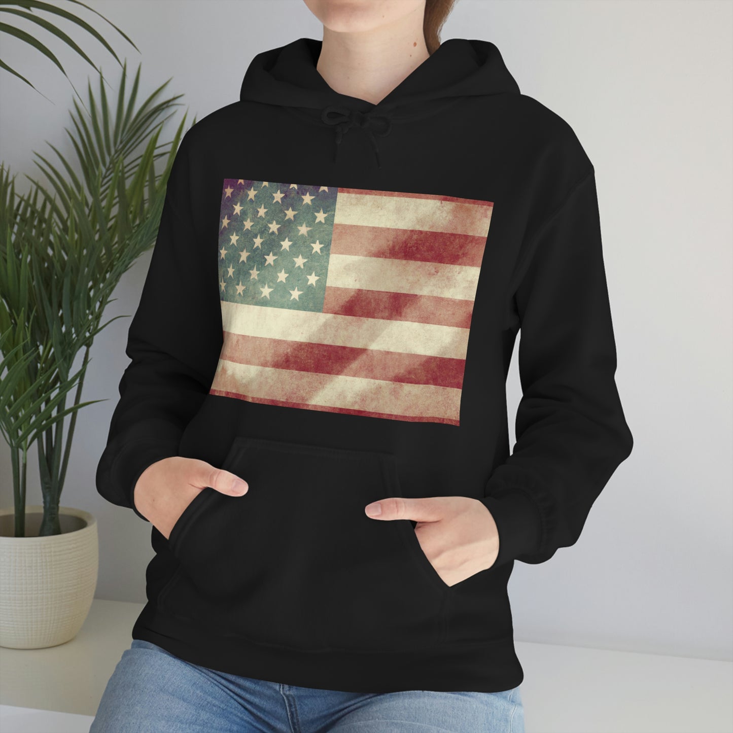 "I never forget that I live in a house of freedom draped in the Stars and Stripes of our beloved flag." - Laura Bush - Hoodie