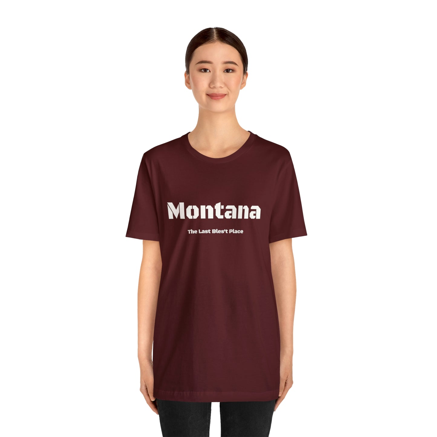 "Montana The Last Bles't Place" Black Ops Unisex Jersey Short Sleeve Tee