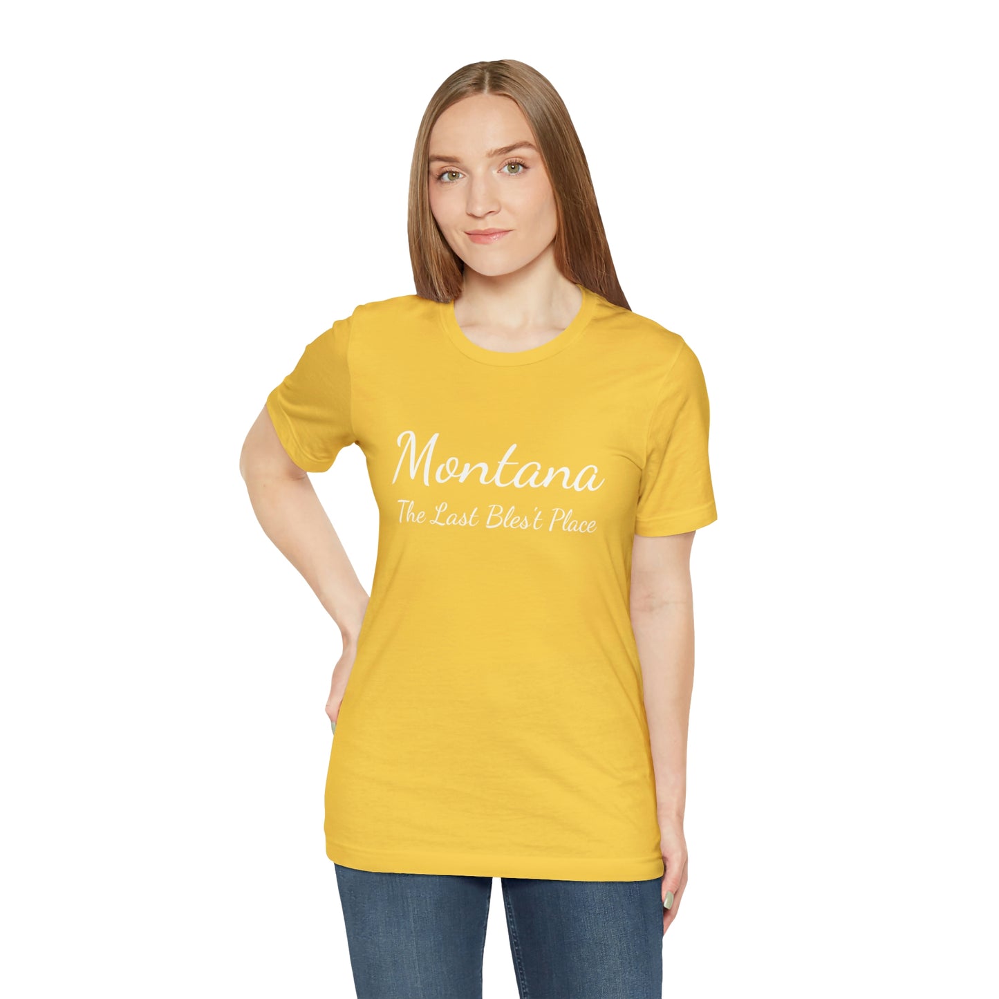 "Montana The Last Bles't Place" Unisex Jersey Short Sleeve Tee